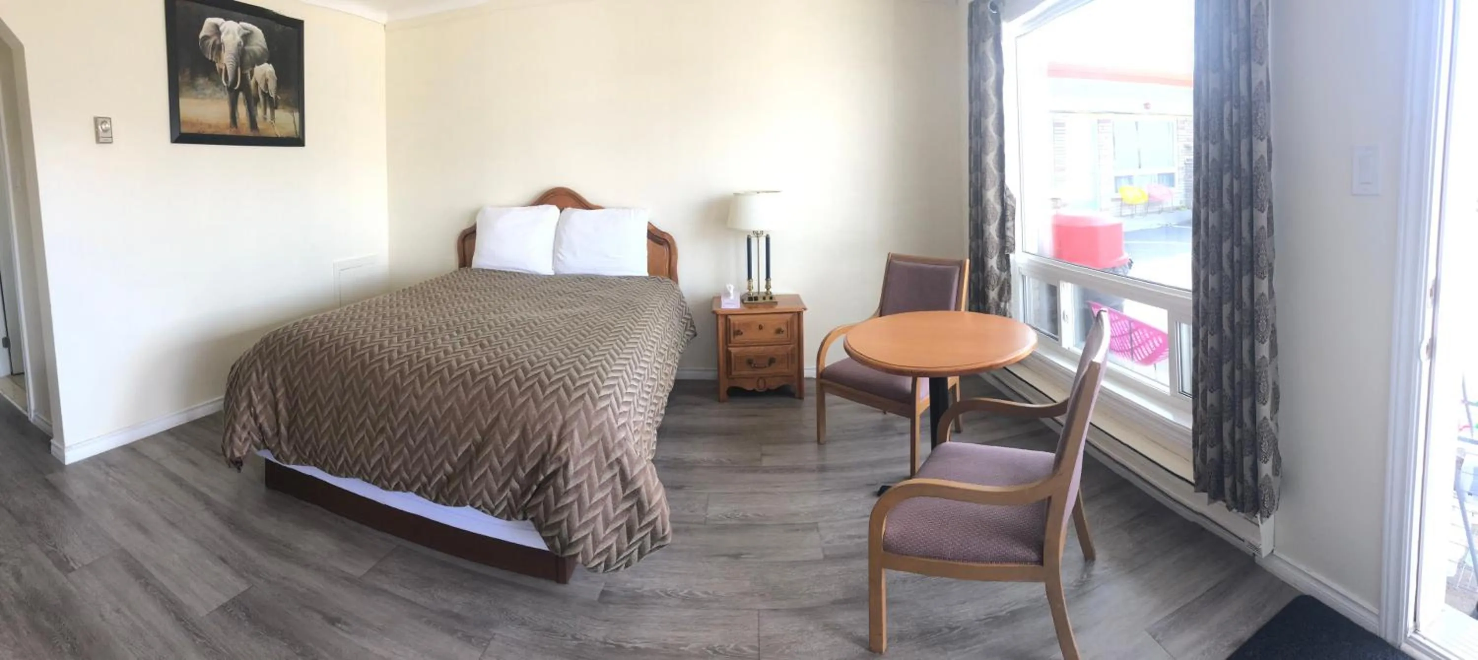 Bed in Century Motel