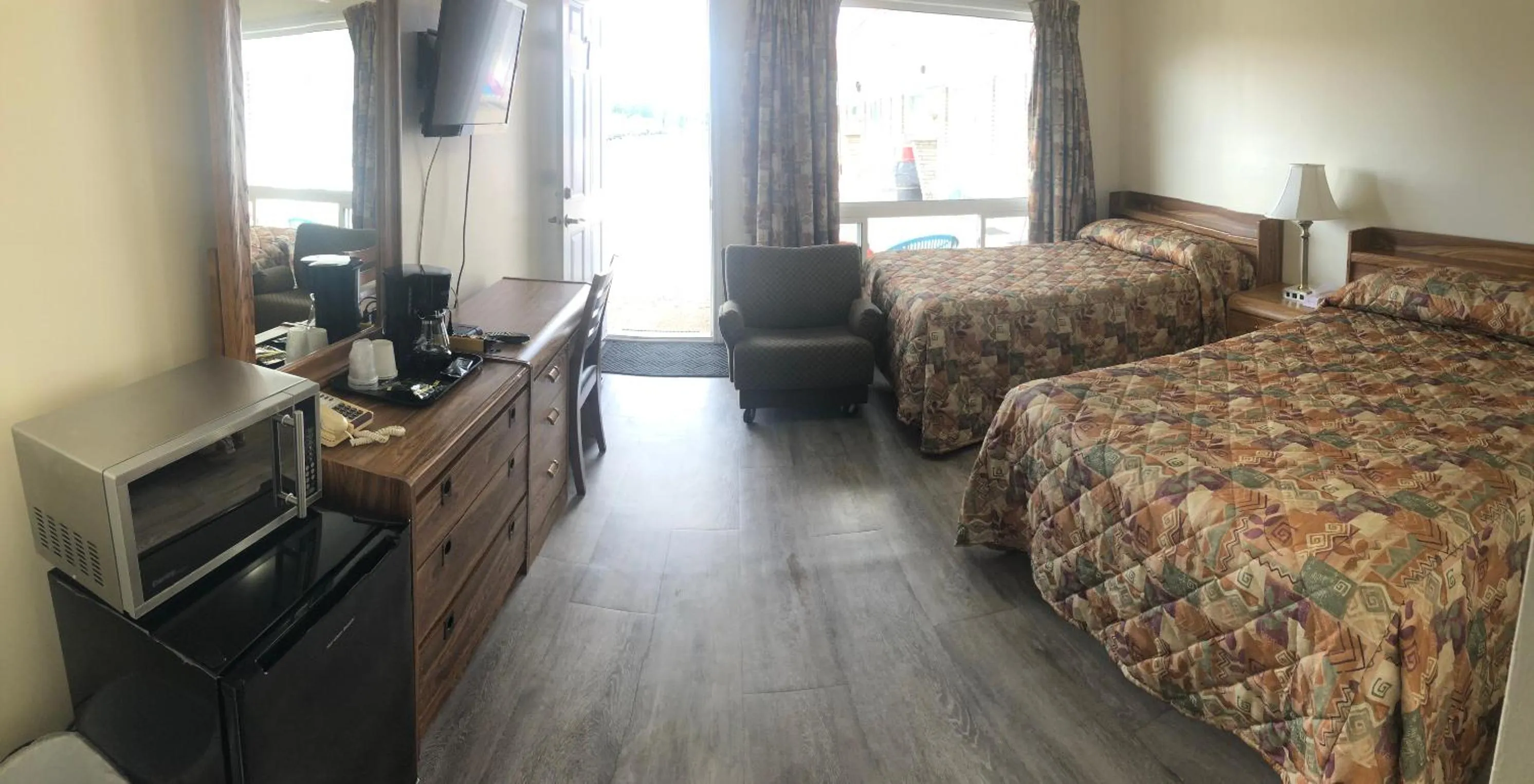 Bed in Century Motel