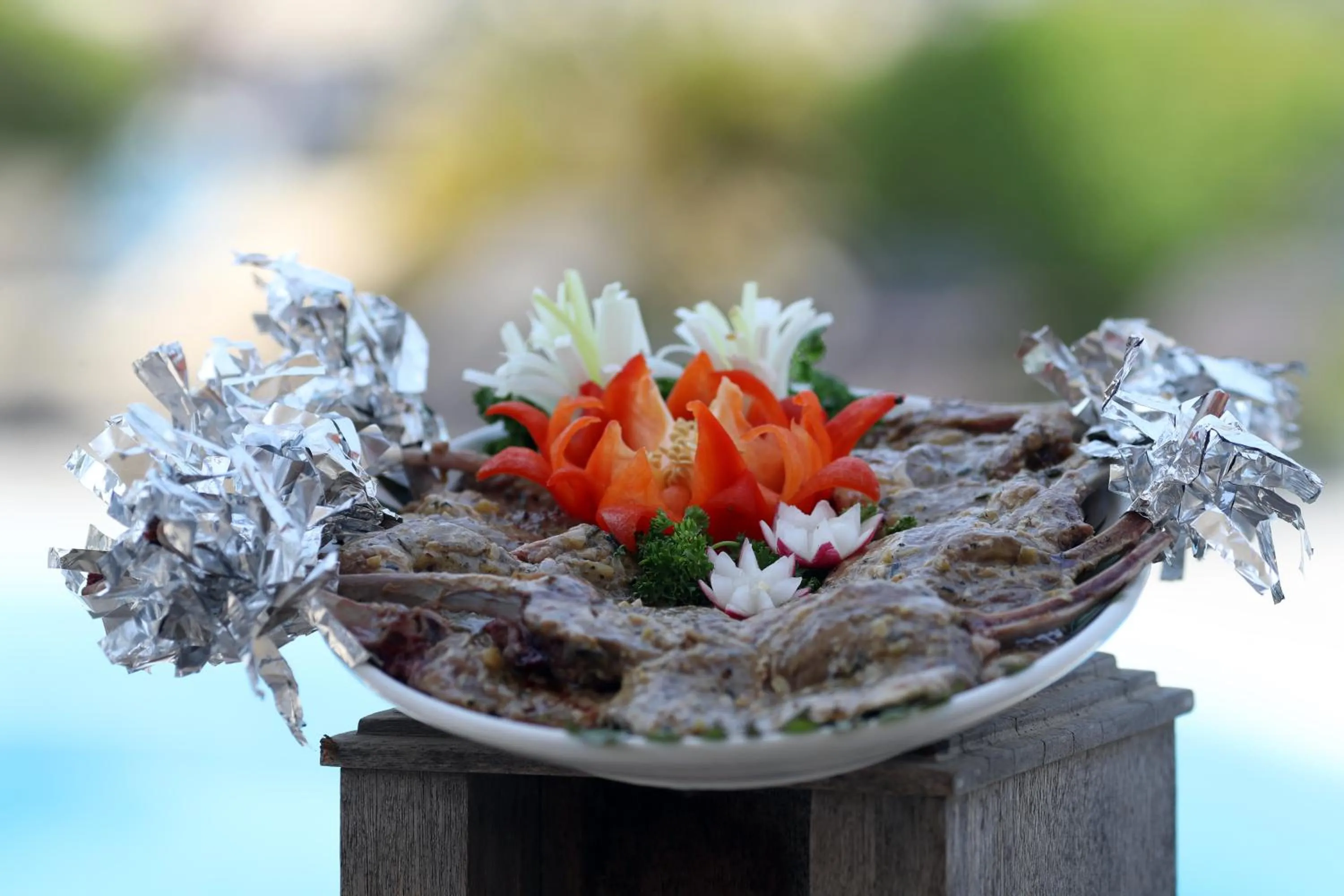 Communal kitchen in AlBander Hotel & Resort