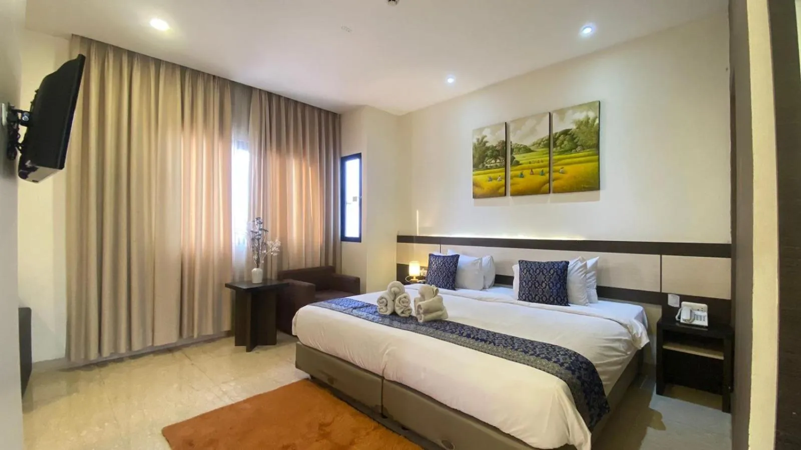 TV and multimedia, Bed in Atlantic City Hotel