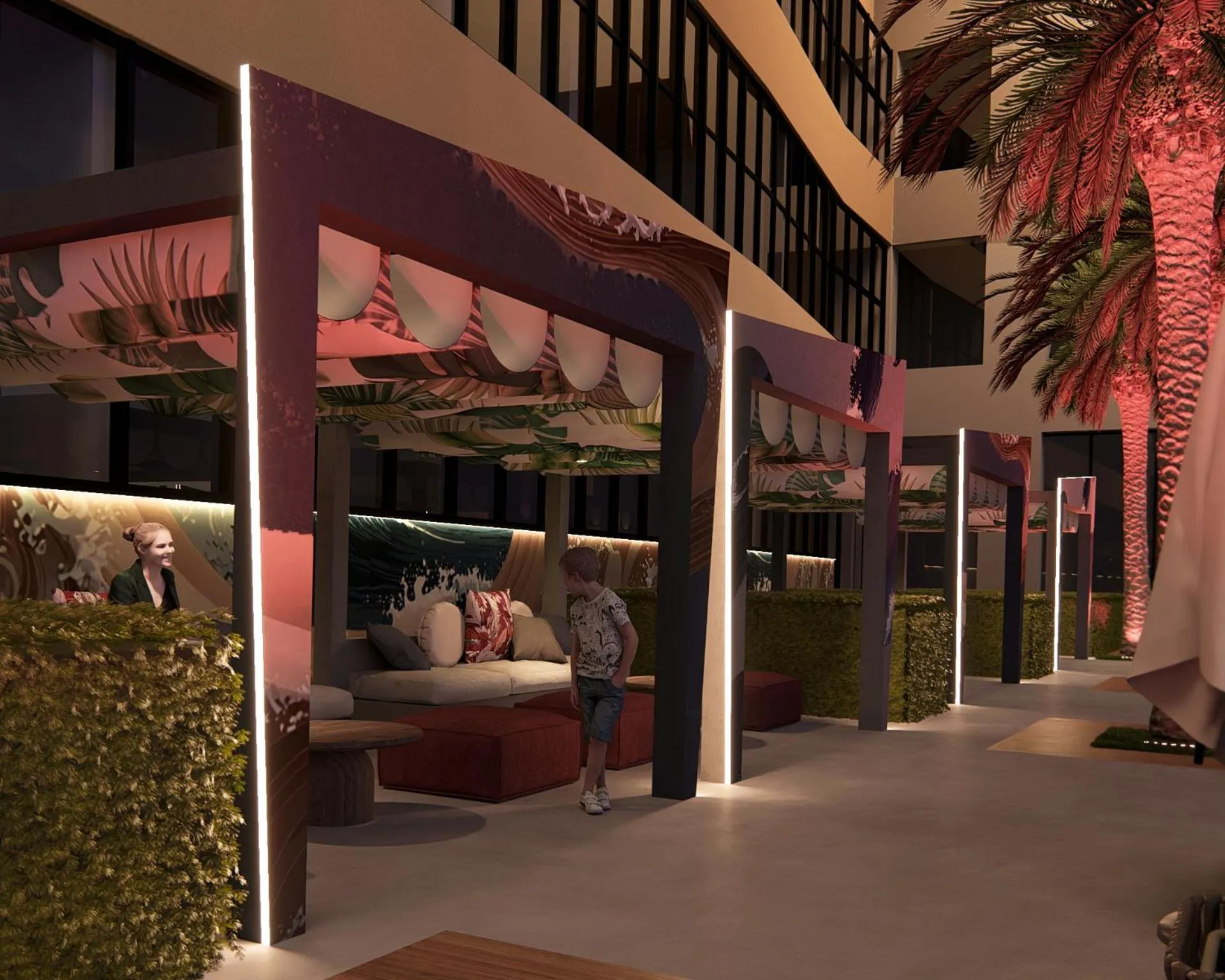 Seating area in Dragon Beach Hotel