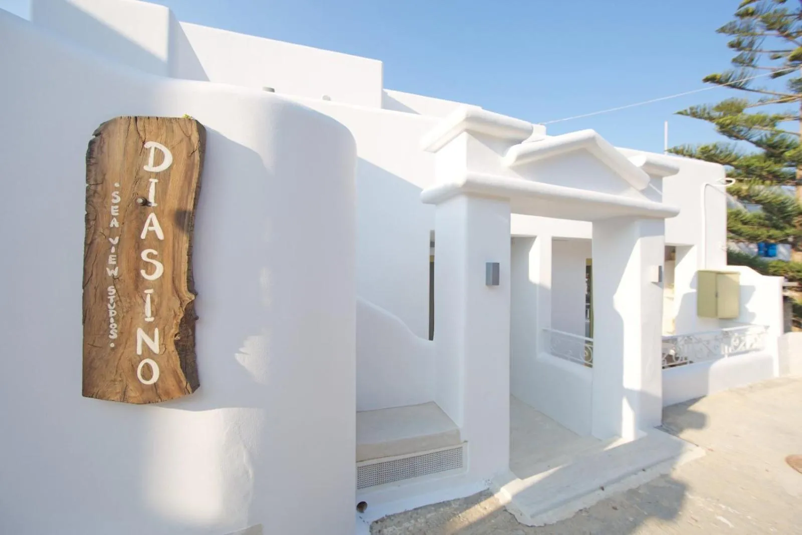 Property building in Diasino Apartments and Car Rental