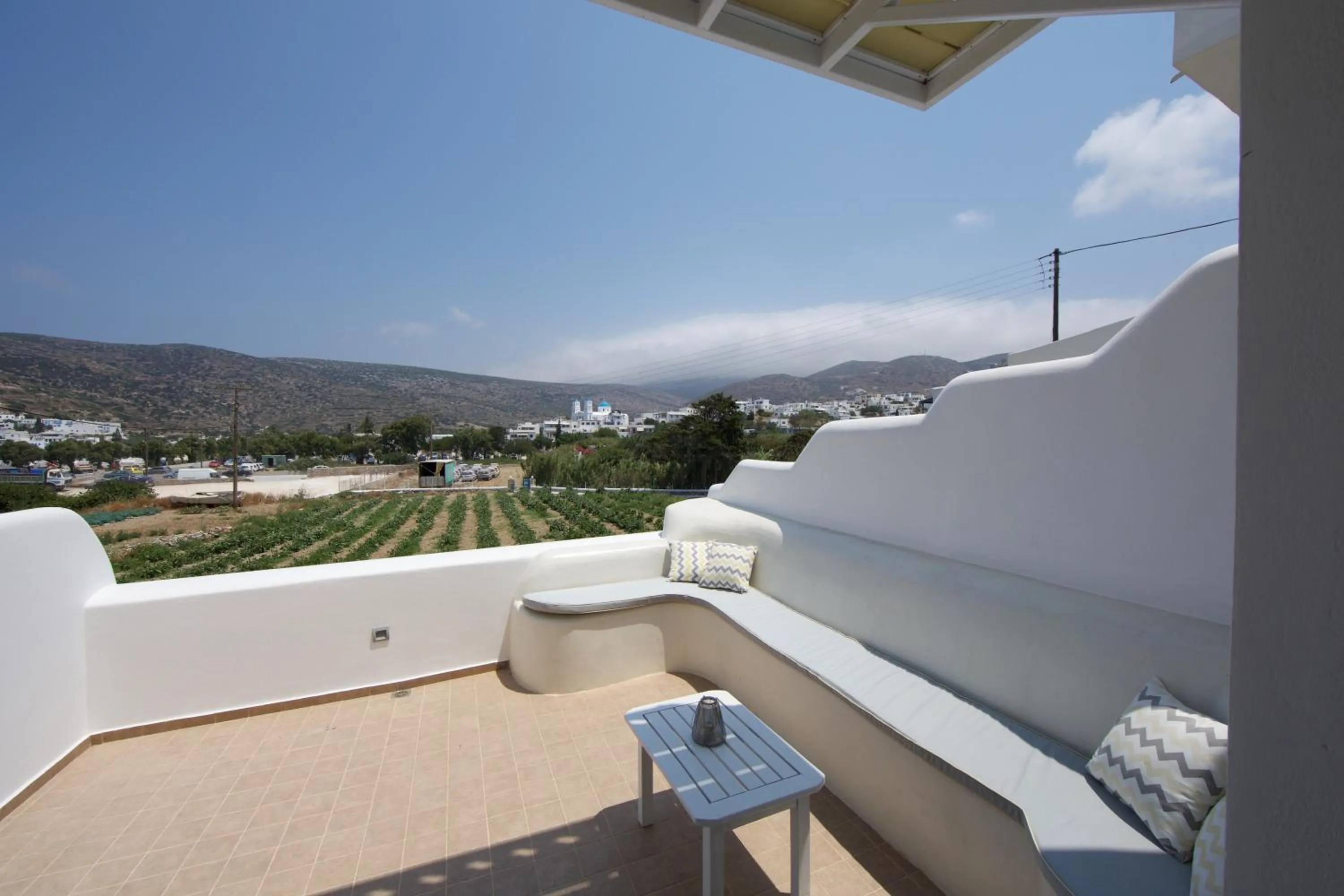 Balcony/Terrace in Diasino Apartments and Car Rental