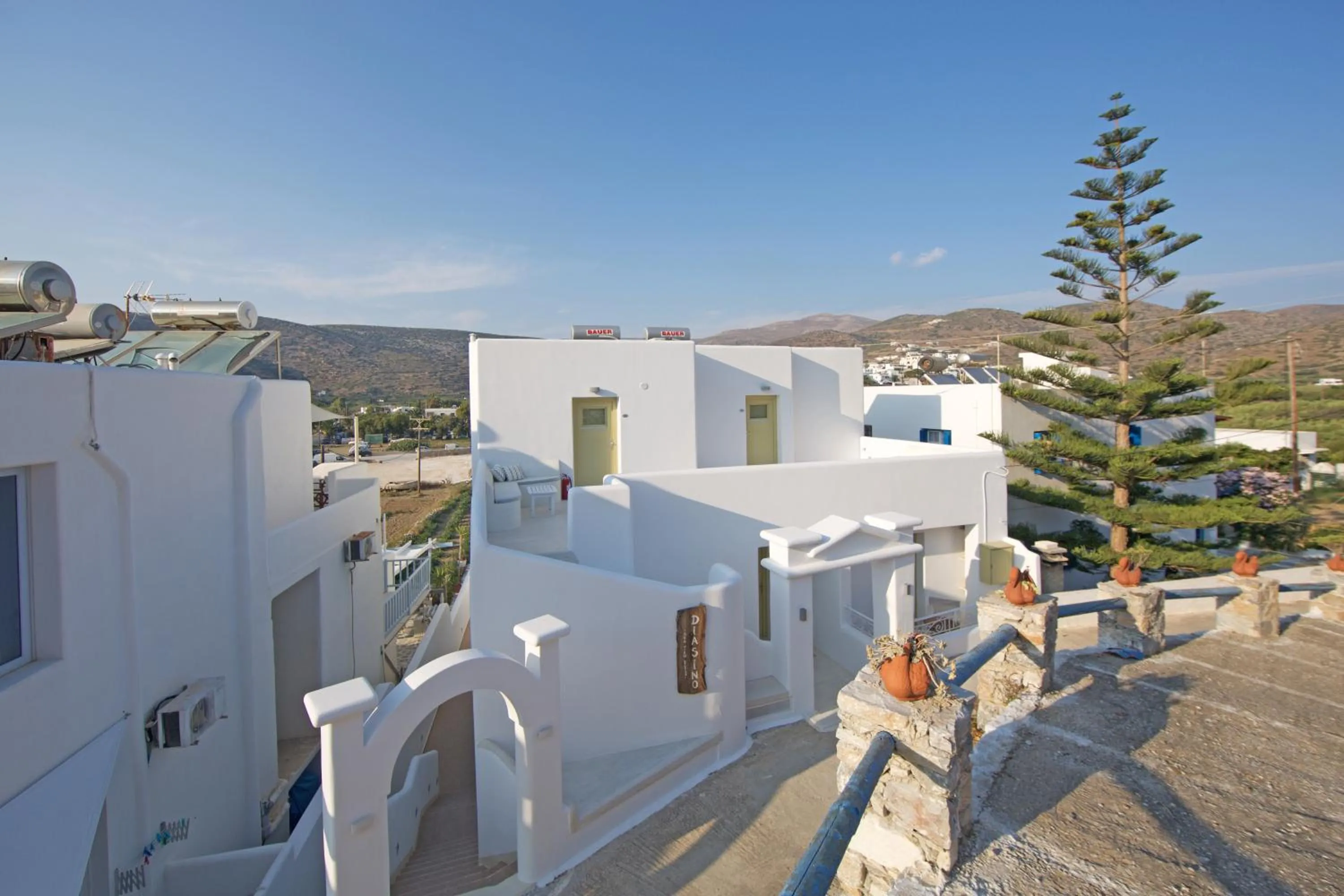 Property building in Diasino Apartments and Car Rental