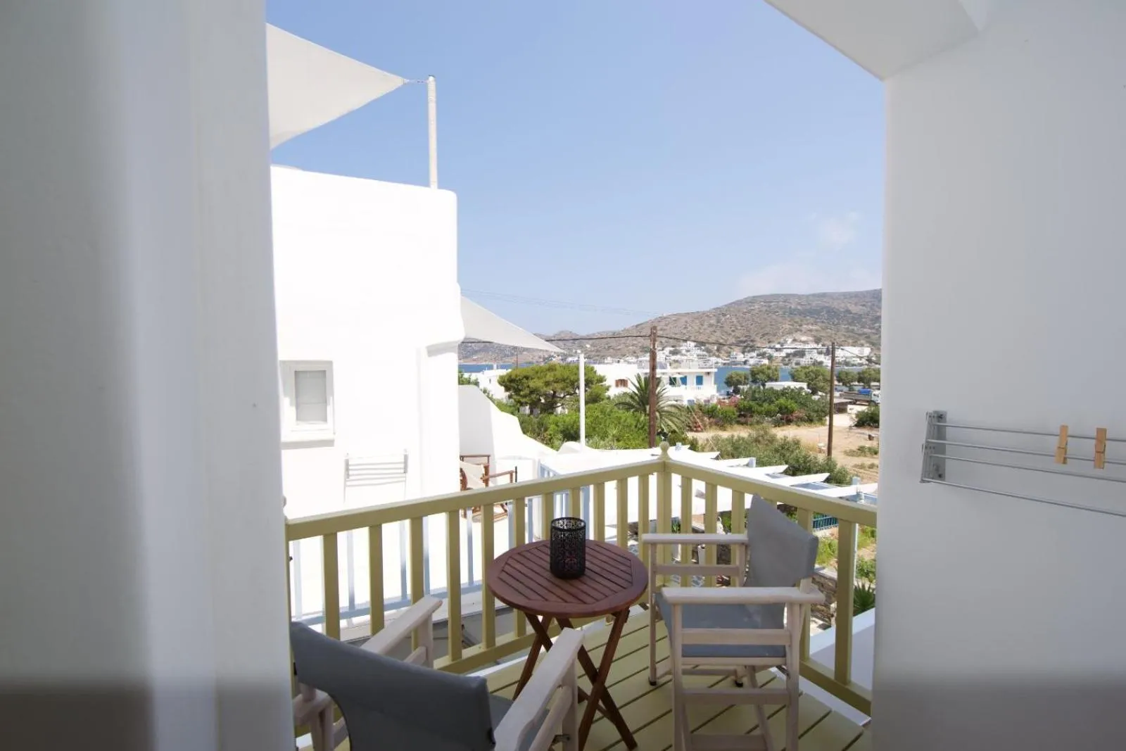Balcony/Terrace in Diasino Apartments and Car Rental
