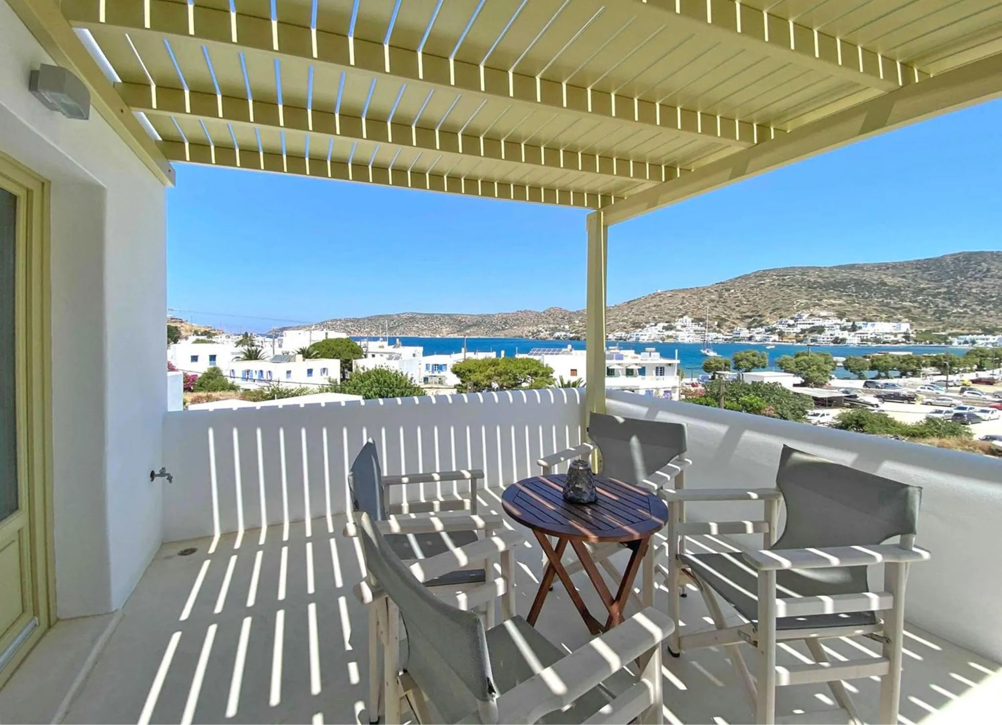 Balcony/Terrace in Diasino Apartments and Car Rental