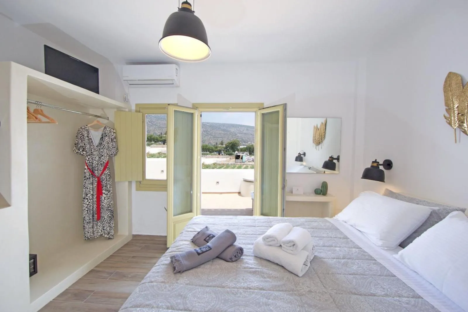 Bedroom, Bed in Diasino Apartments and Car Rental