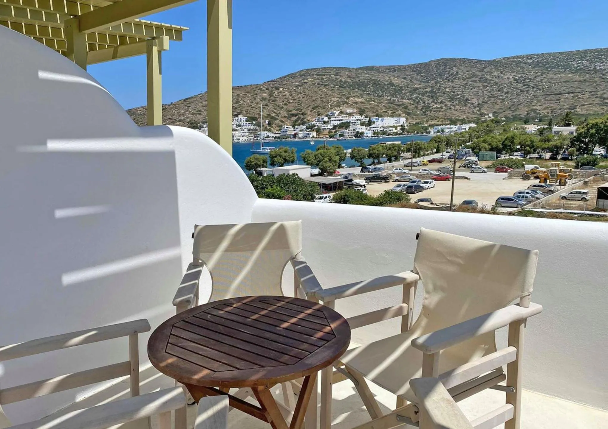 Balcony/Terrace in Diasino Apartments and Car Rental