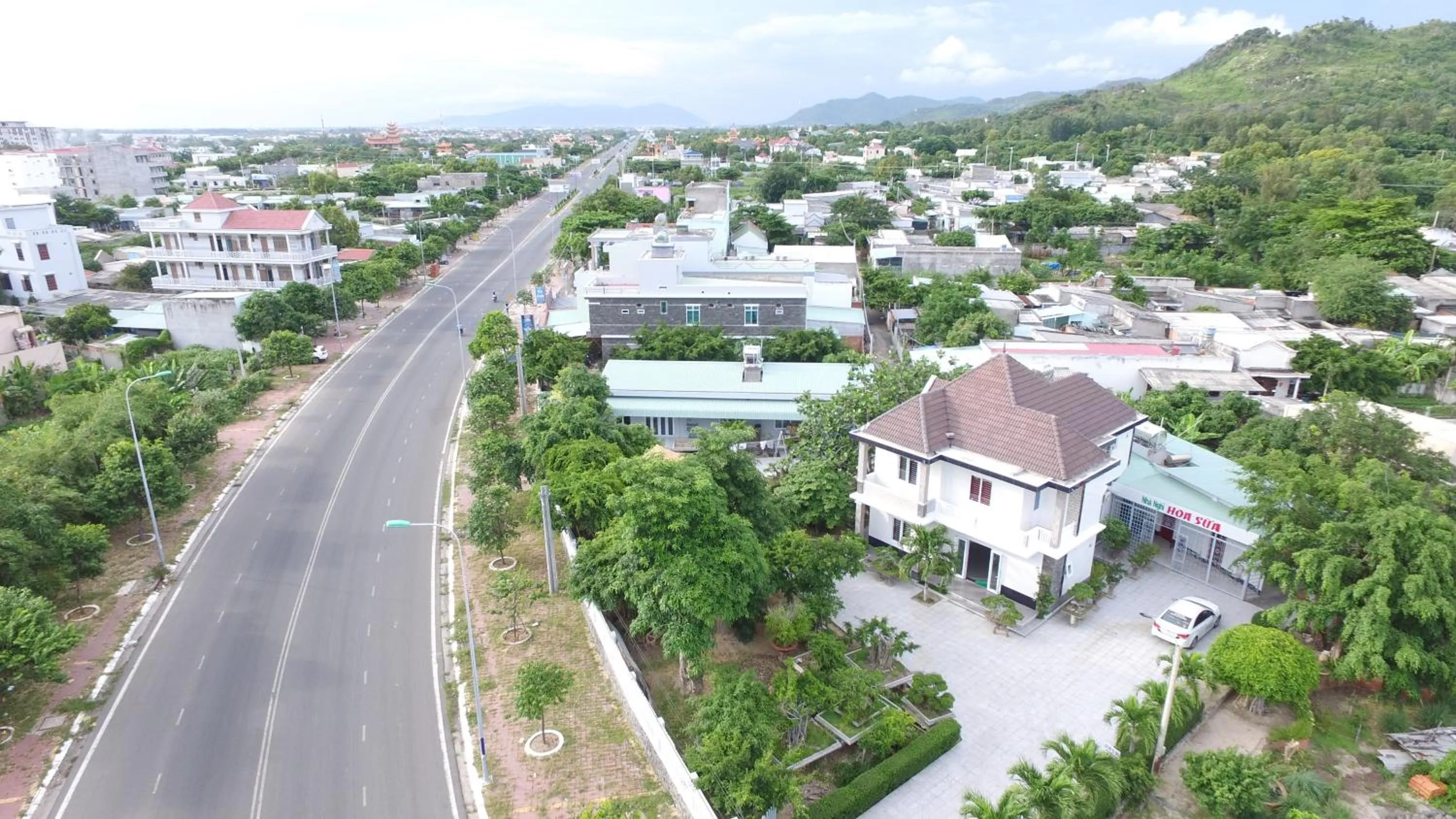 Bird's eye view in Hoa Sua Motel