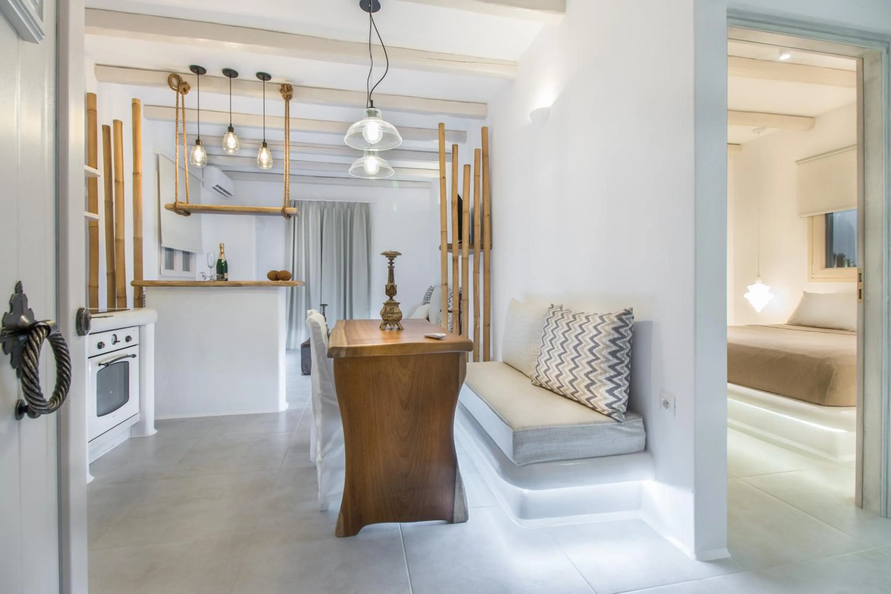 Bed in Iphimedeia Luxury Hotel & Suites