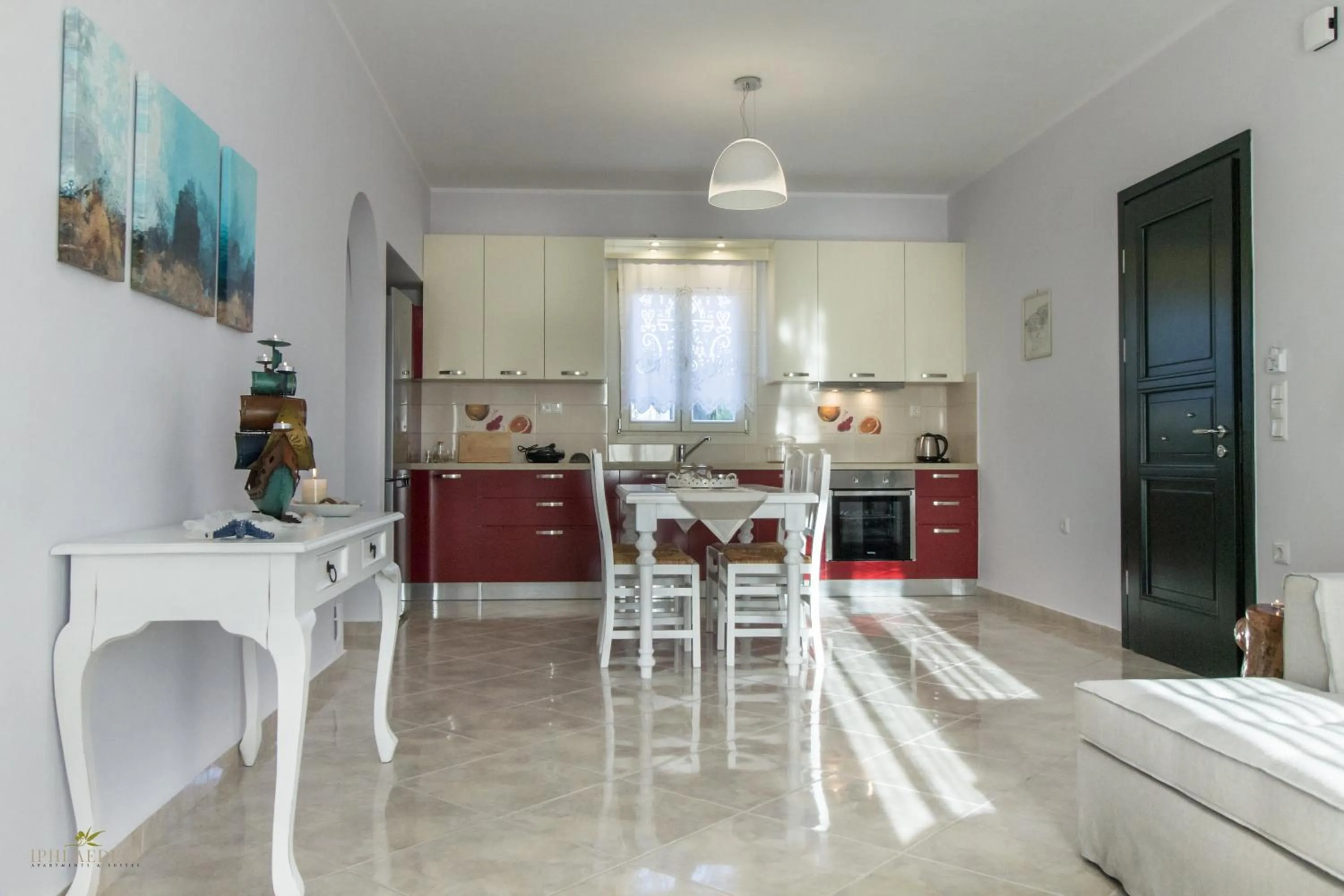 Kitchen or kitchenette in Iphimedeia Luxury Hotel & Suites