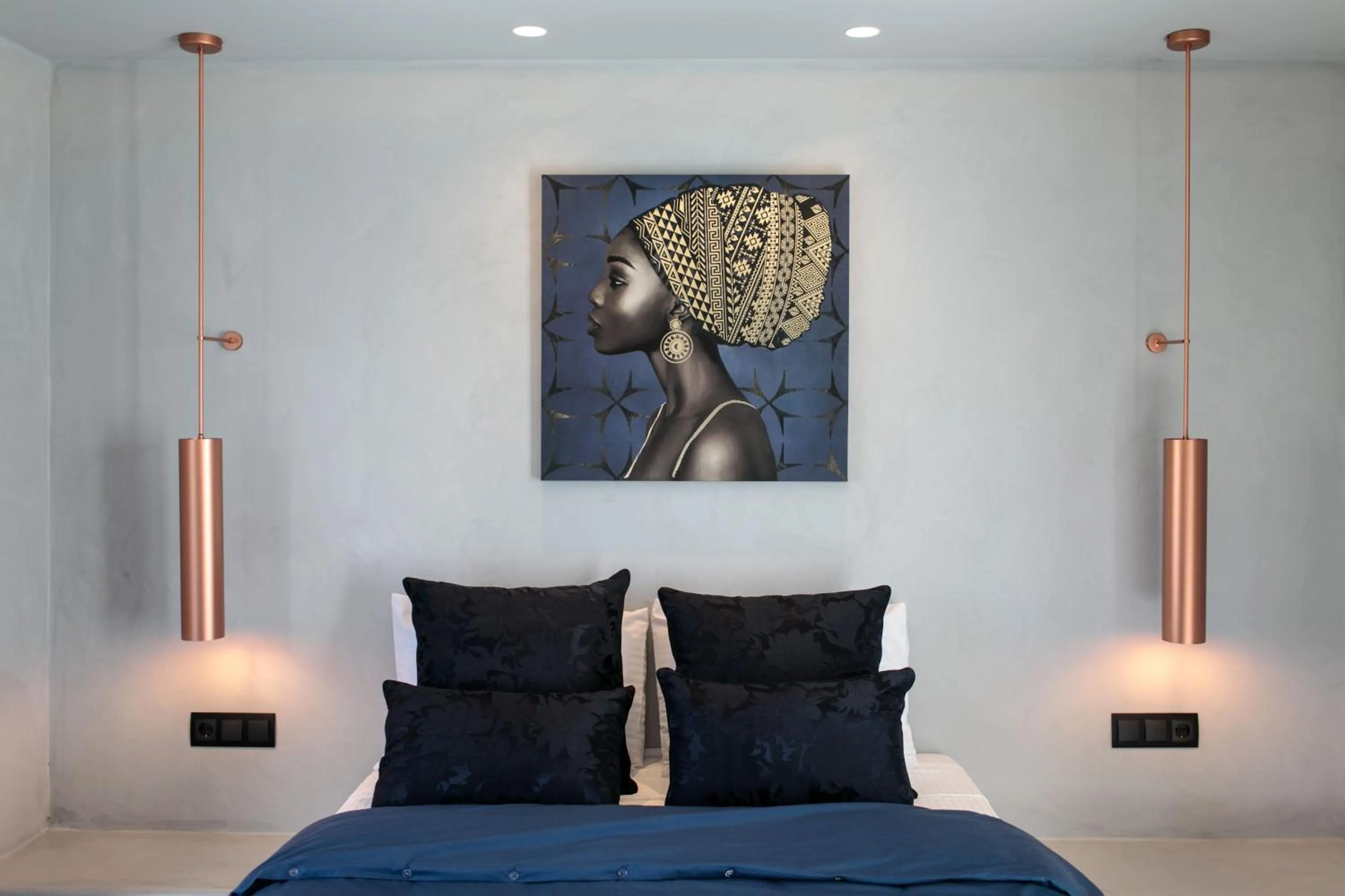 Bed in Iphimedeia Luxury Hotel & Suites