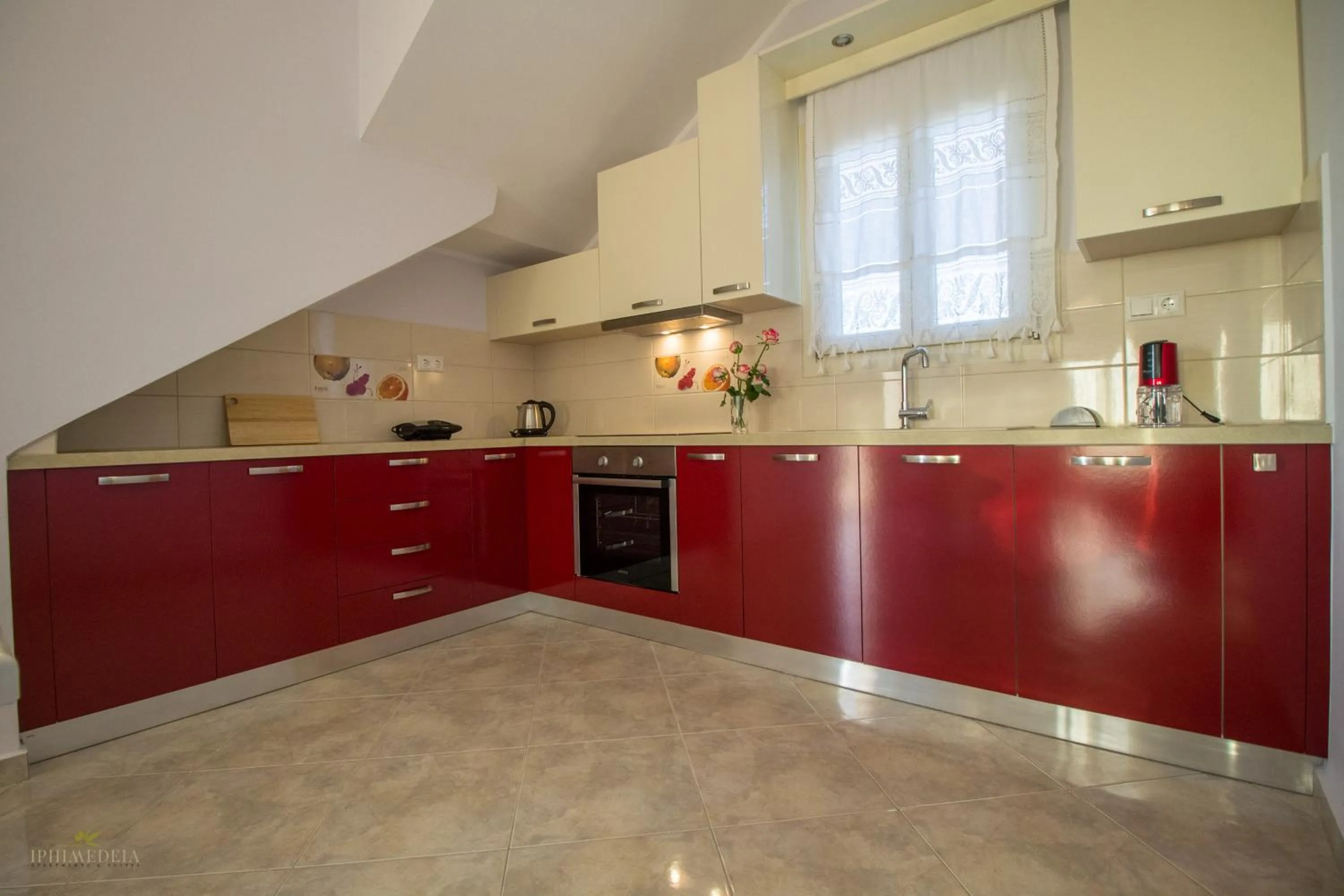 Kitchen or kitchenette in Iphimedeia Luxury Hotel & Suites