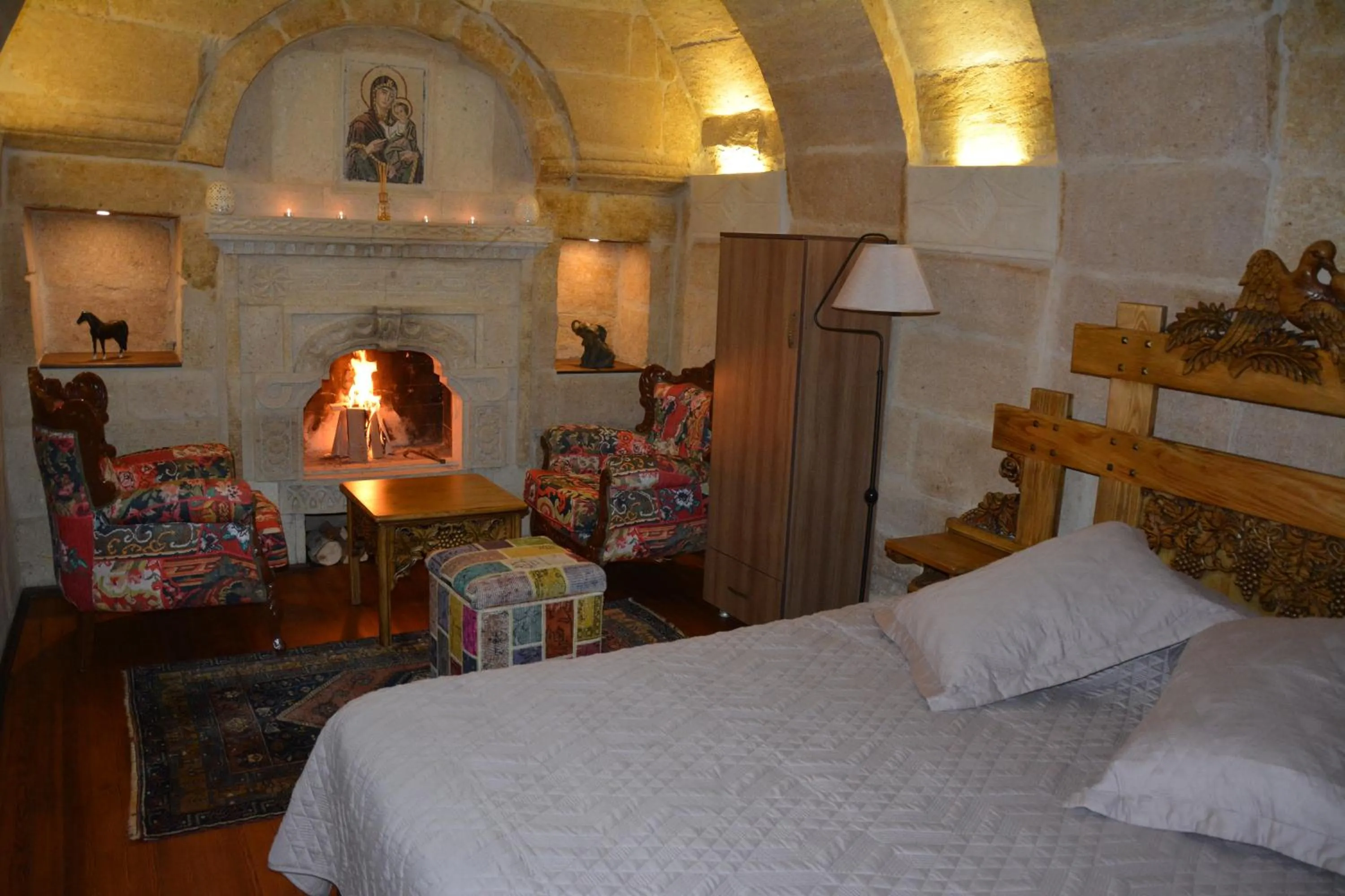 Bedroom, Bed in Kayhan Cave Villa