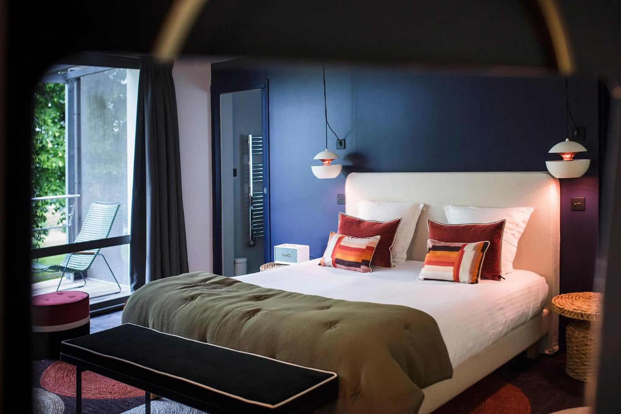 Bed in L'Auberge Basque-Relais & Châteaux