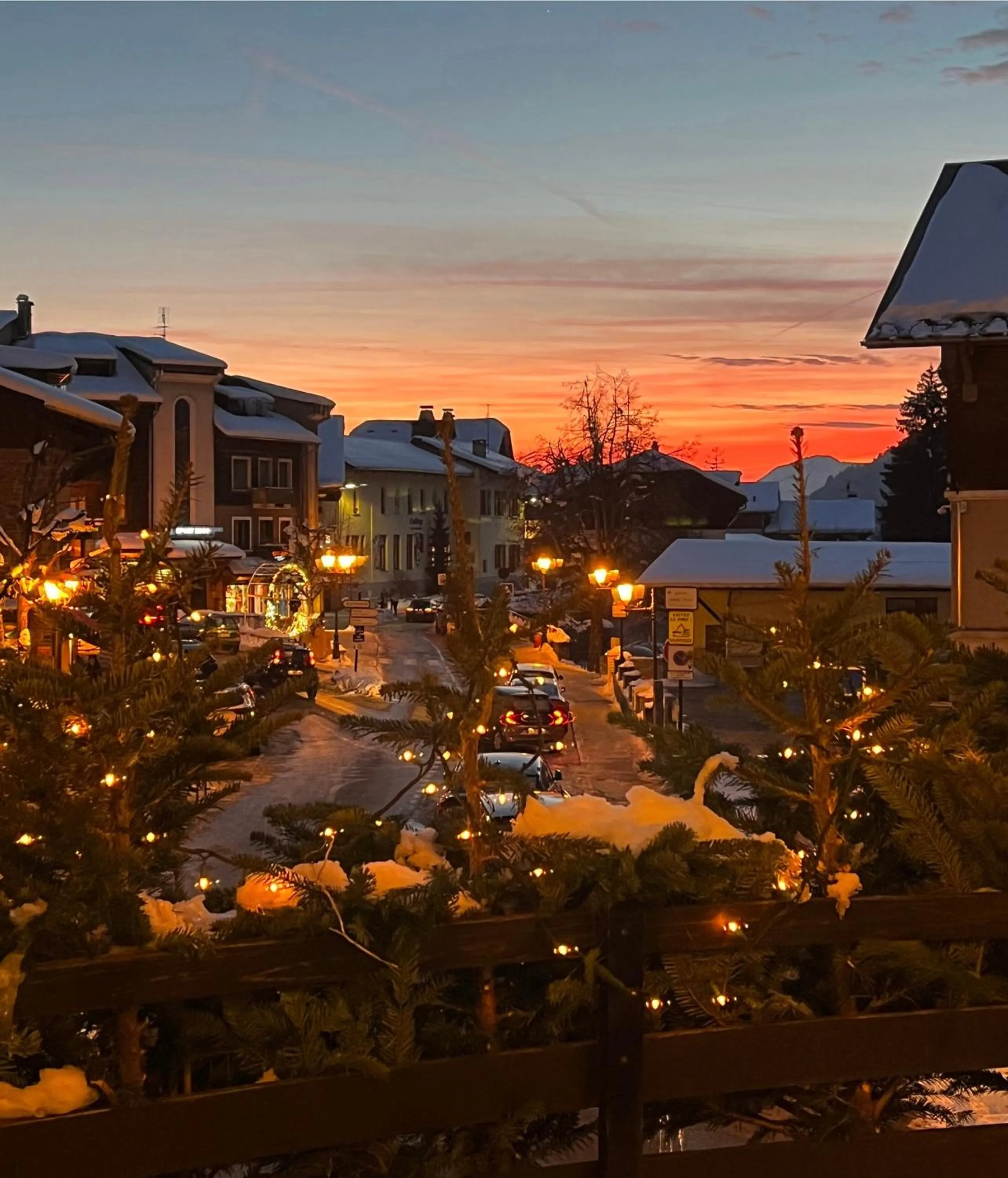 Sunset in Hôtel Saint-Georges
