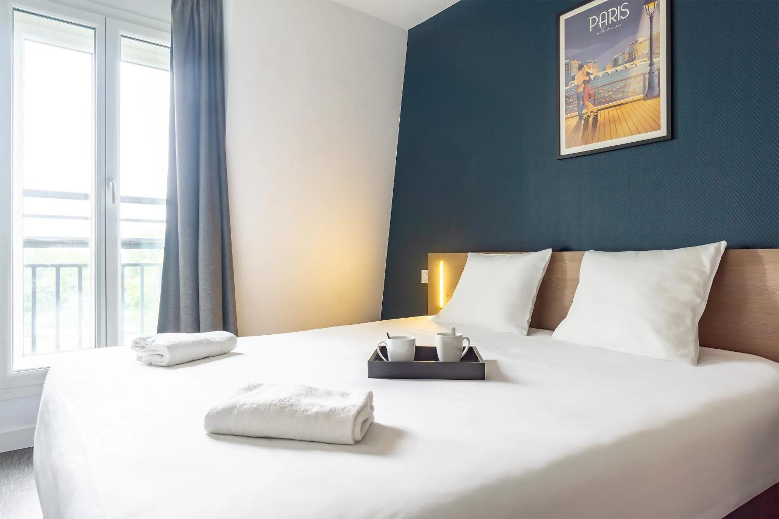 Bedroom, Bed in City Résidence Paris Saint-Maurice