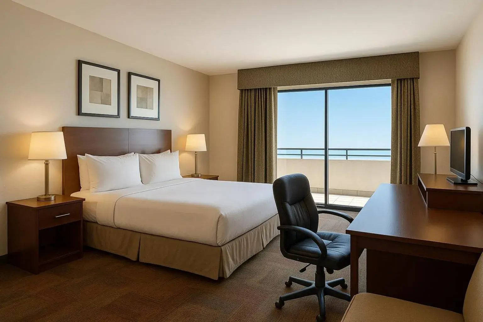 Photo of the whole room, Bed in LIC Manhattan View Hotel Photo of the whole room, Bed in LIC Manhattan View Hotel