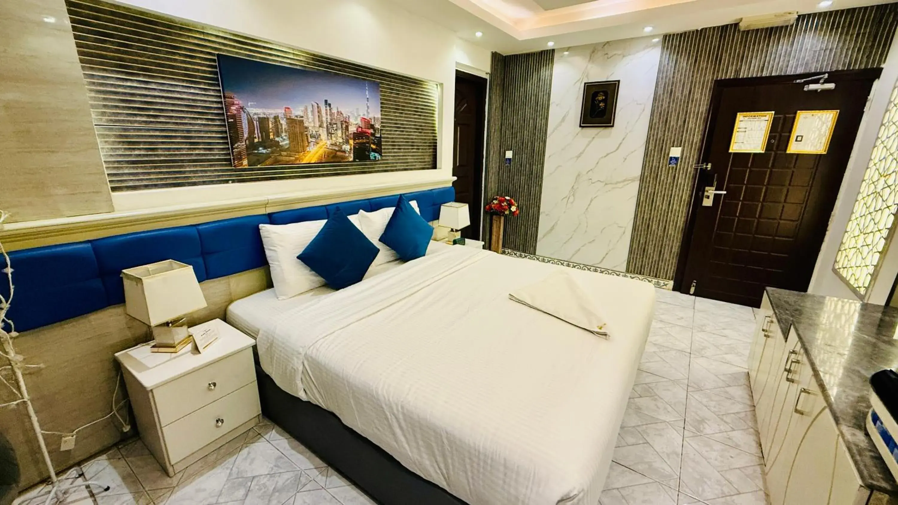 Bed in Trans World Hotel Bed in Trans World Hotel