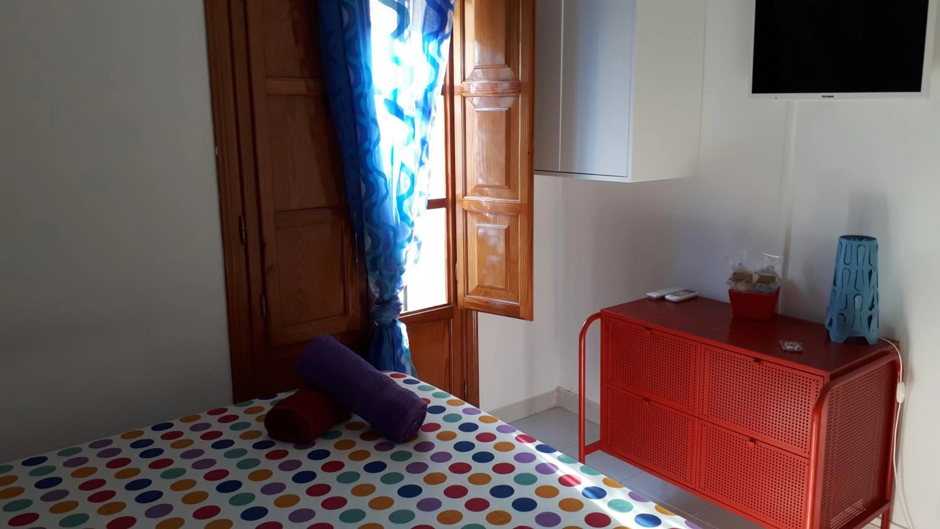 Balcony/Terrace, Bed in Casa Camino al Castillo