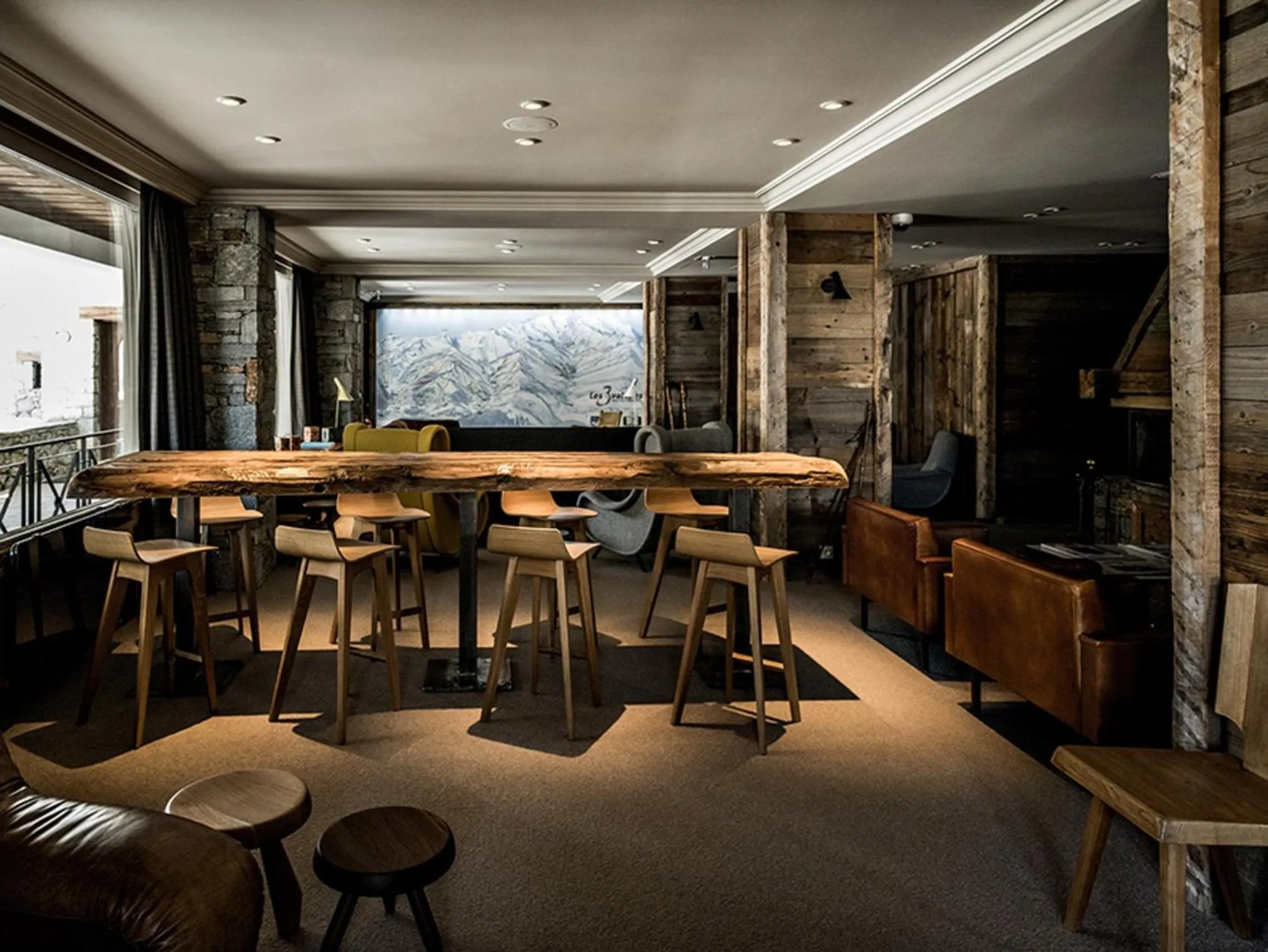 Lobby or reception in Les Trois Vallées, a Beaumier hotel