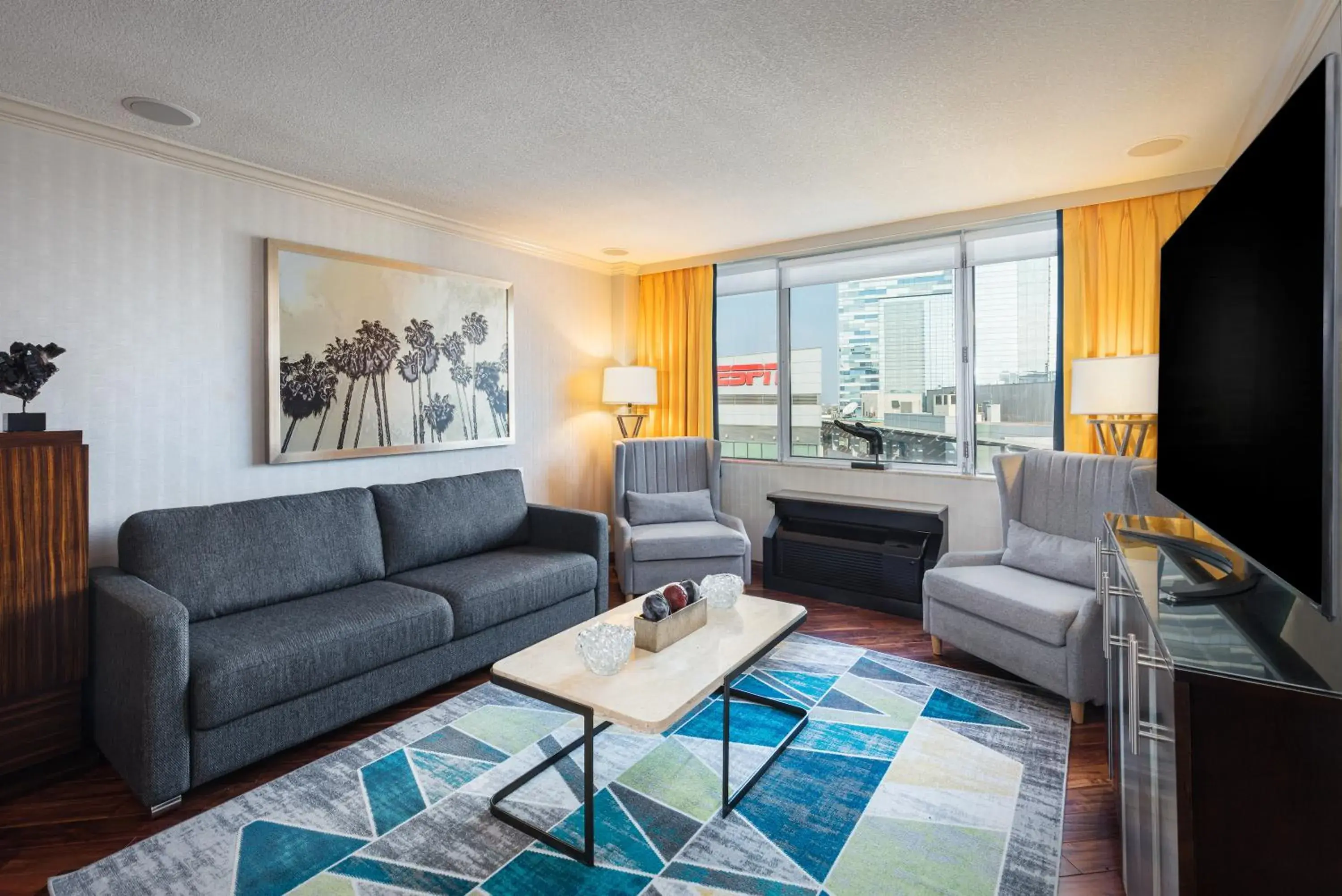 Living room in E Central Hotel Downtown Los Angeles Living room in E Central Hotel Downtown Los Angeles