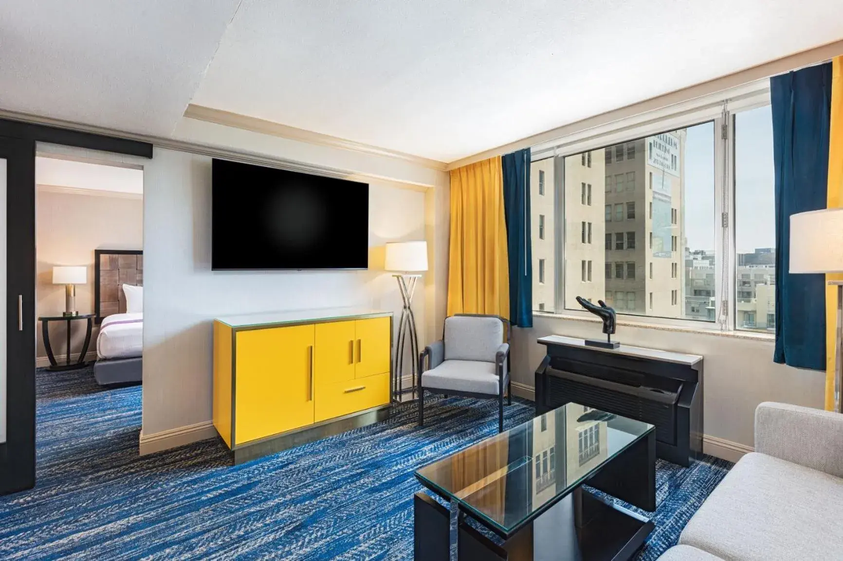 Living room in E Central Hotel Downtown Los Angeles Living room in E Central Hotel Downtown Los Angeles