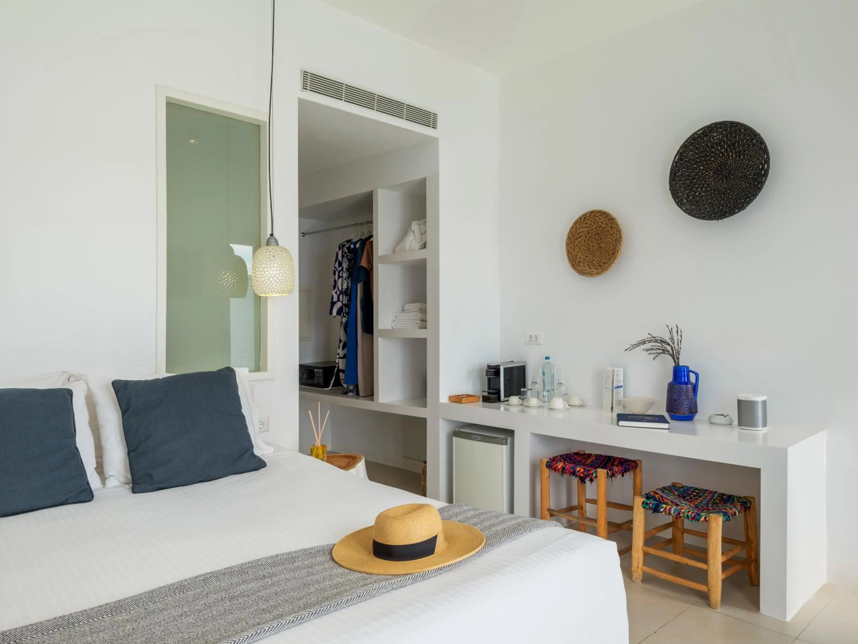 Bed in Bluetopia Suites