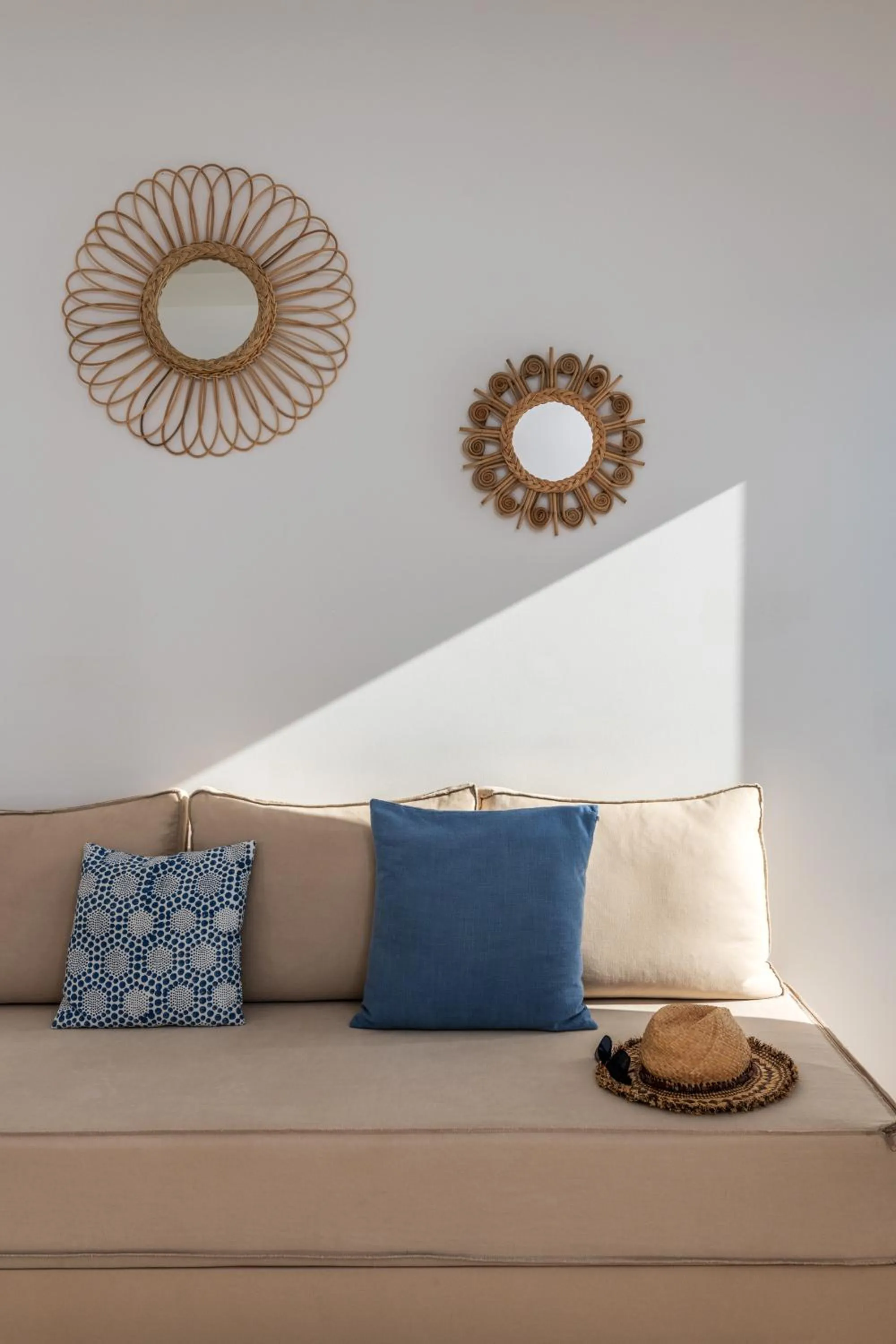 Seating area in Bluetopia Suites