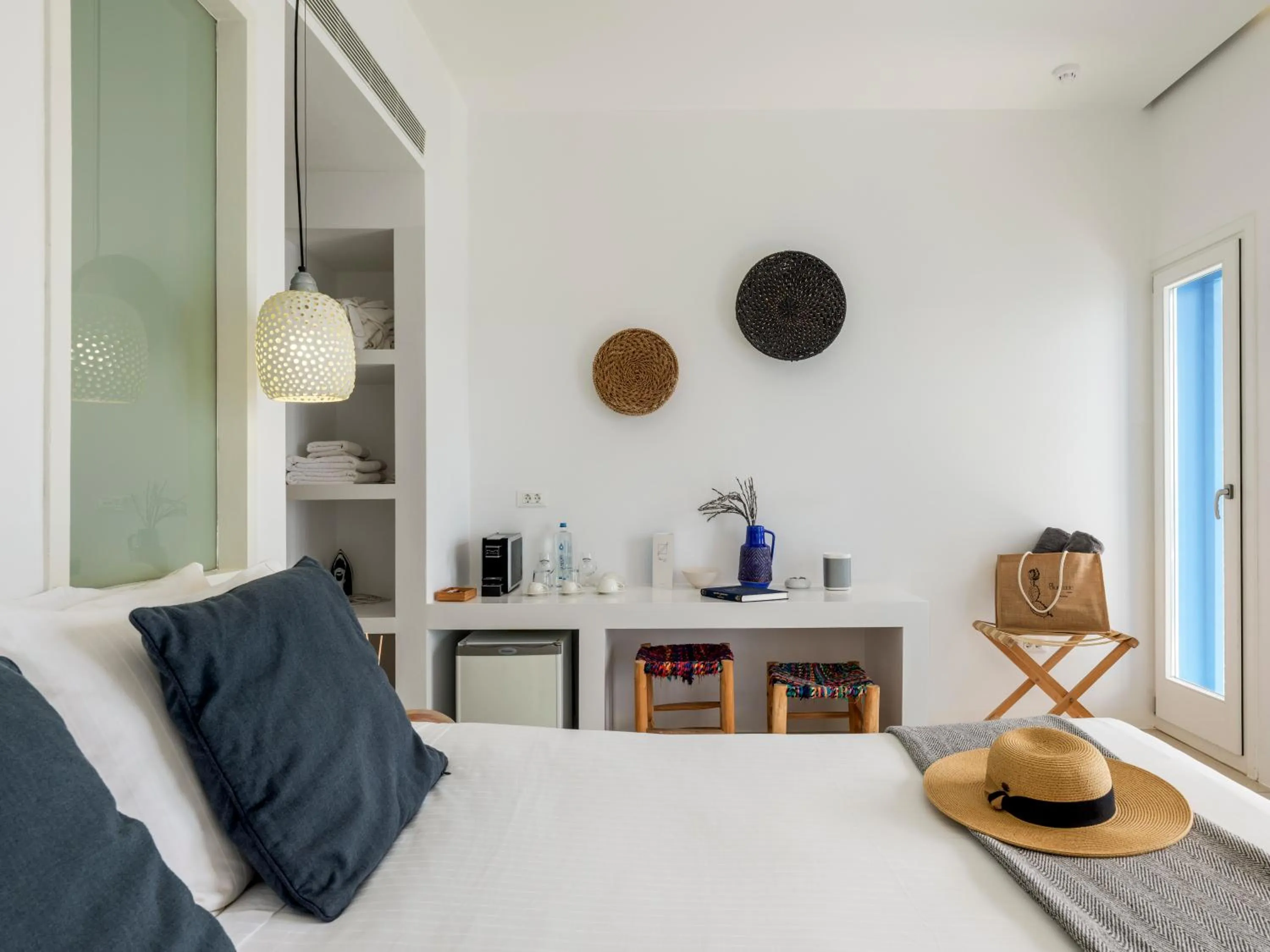 Bed in Bluetopia Suites