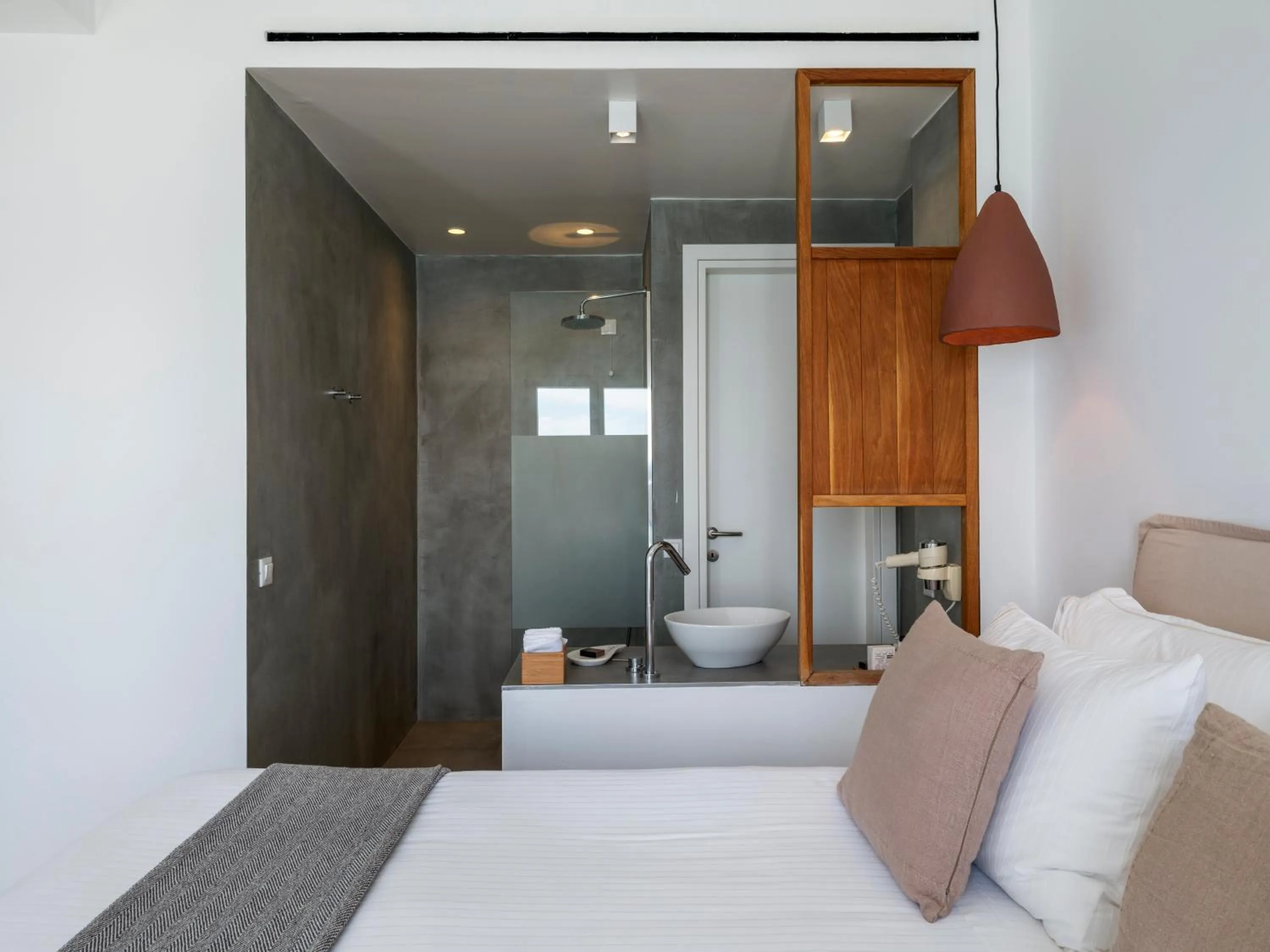 Bed in Bluetopia Suites