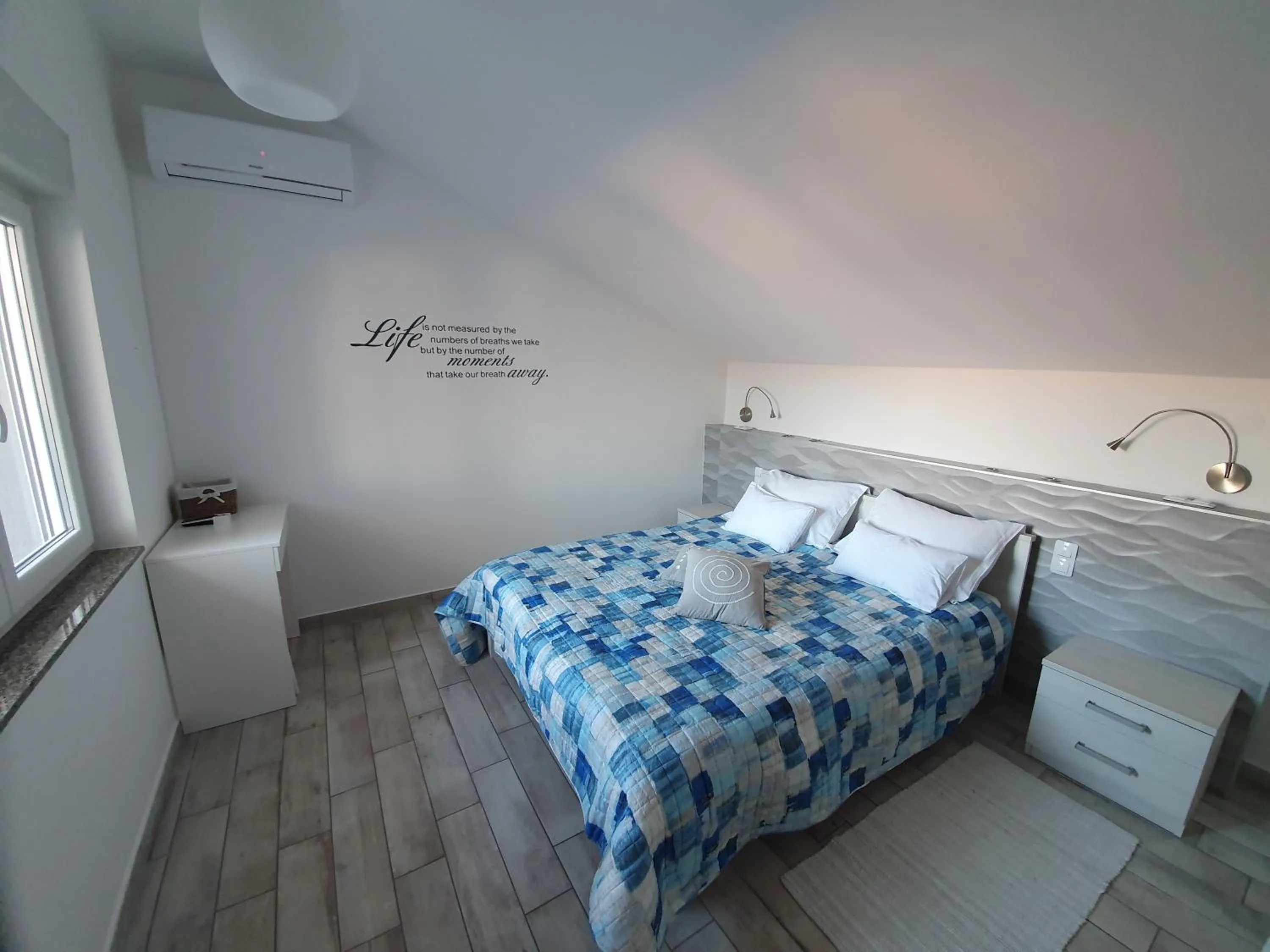 Bedroom, Bed in Apartment Villa Franci Pag with heating and open all year