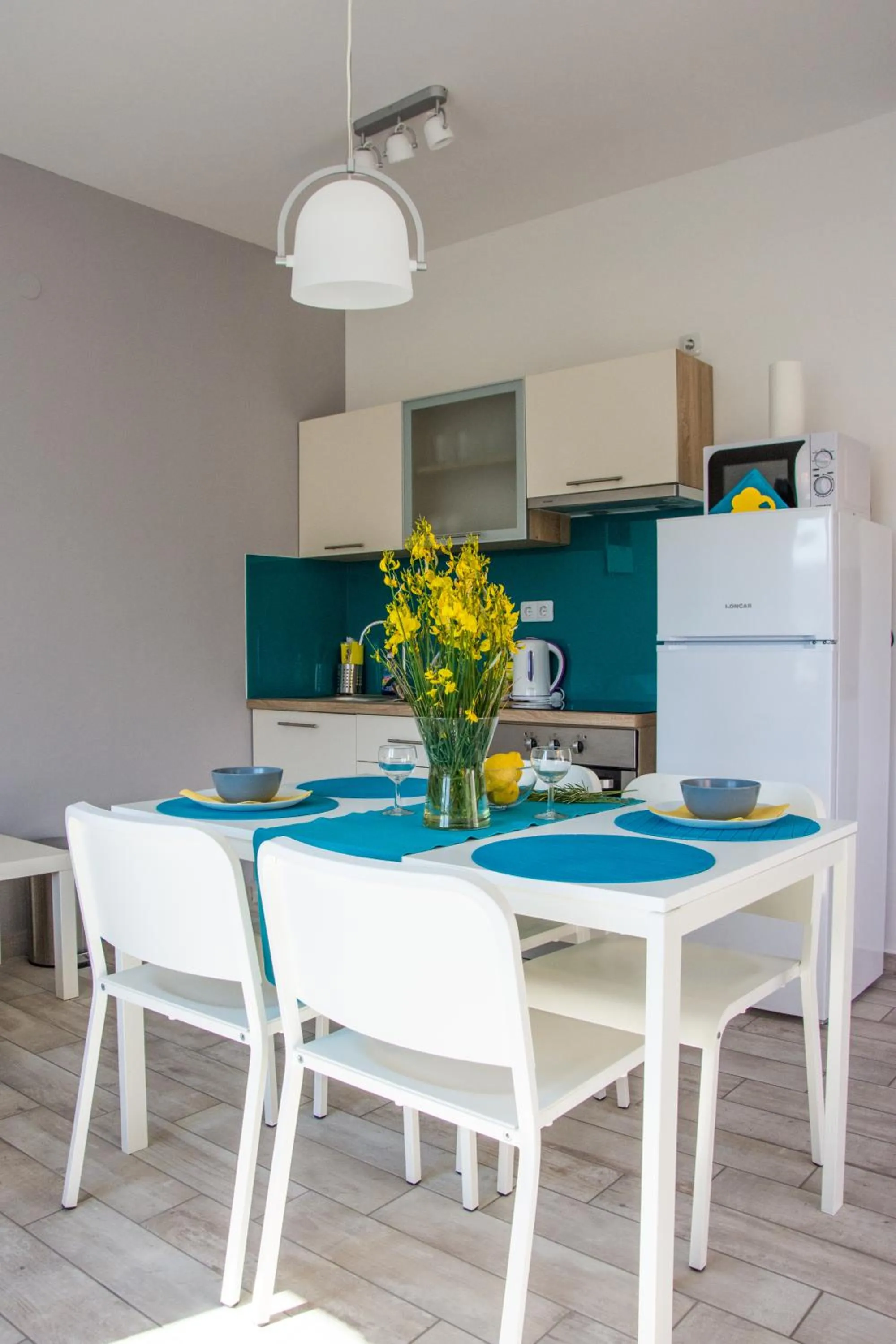 Dining area in Apartment Villa Franci Pag with heating and open all year