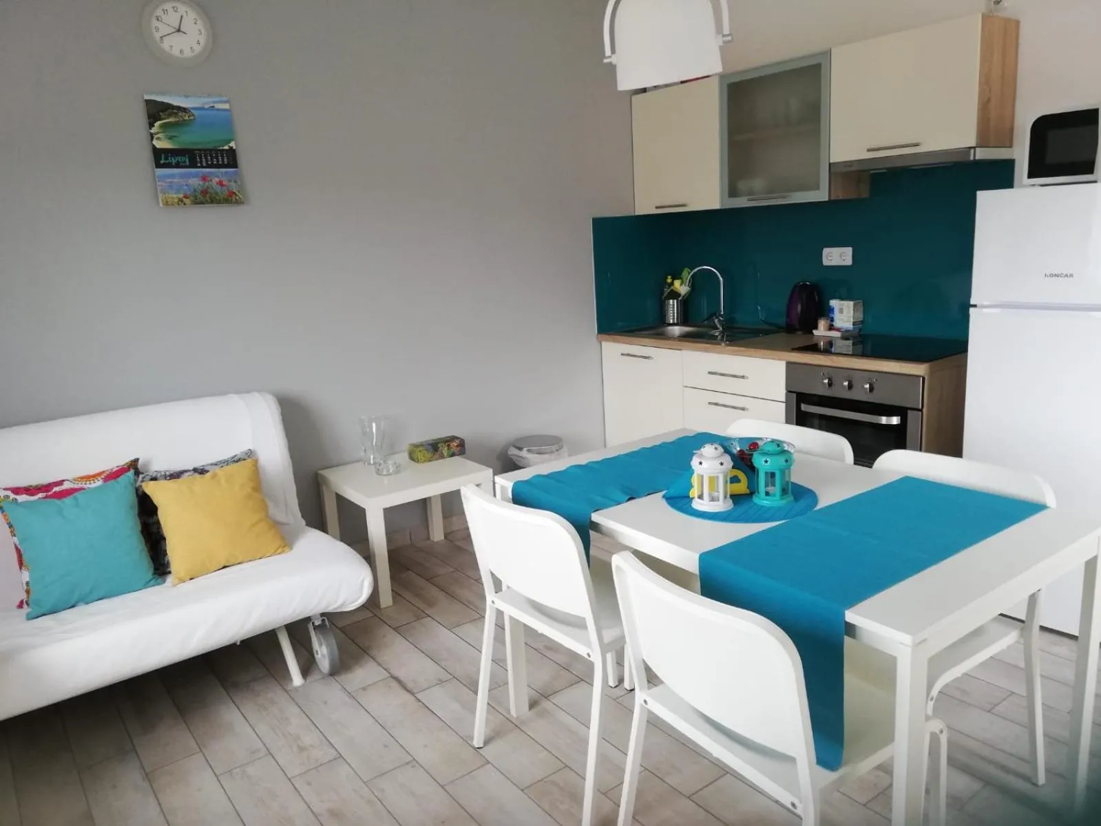 Kitchen or kitchenette in Apartment Villa Franci Pag with heating and open all year