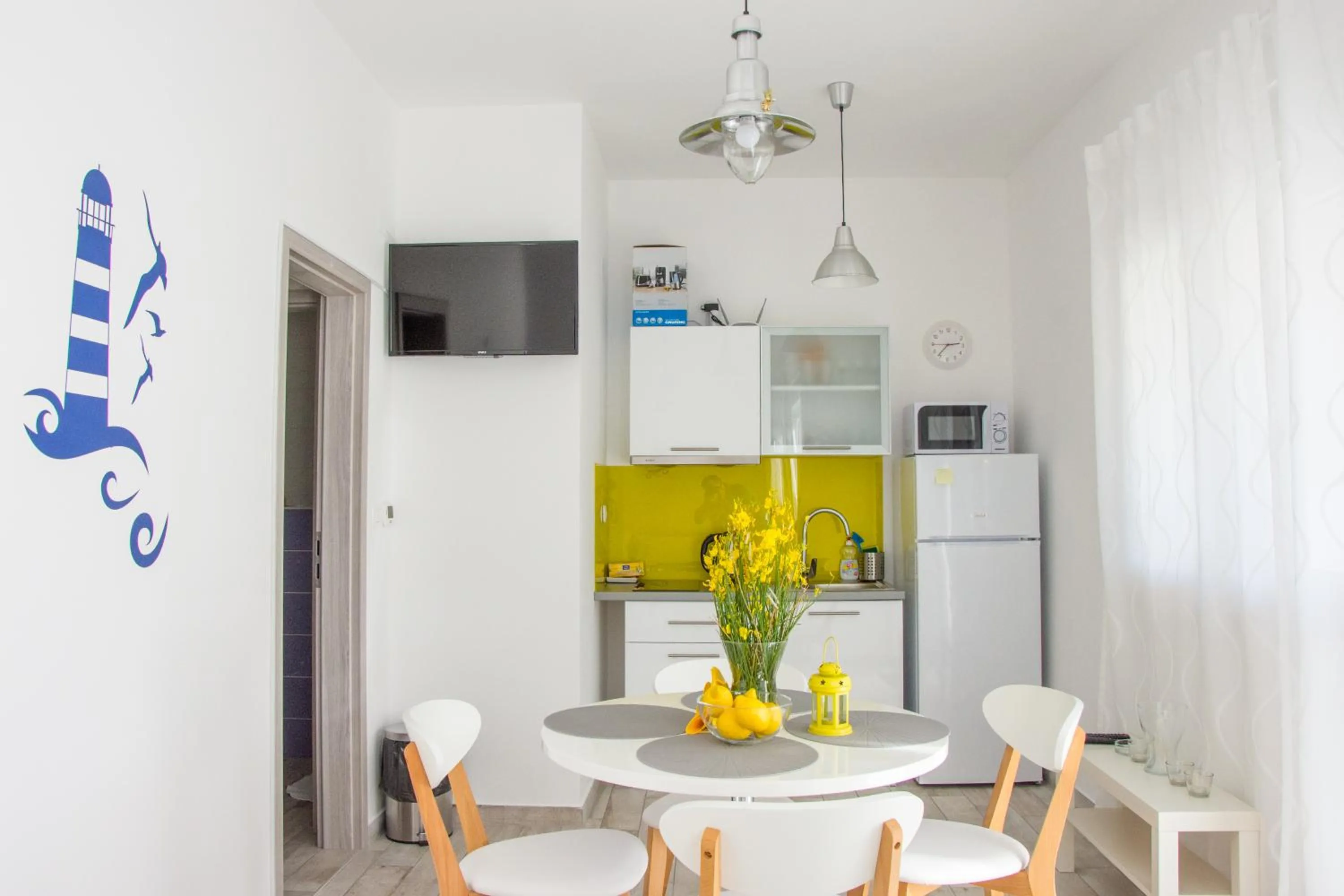 Kitchen or kitchenette in Apartment Villa Franci Pag with heating and open all year