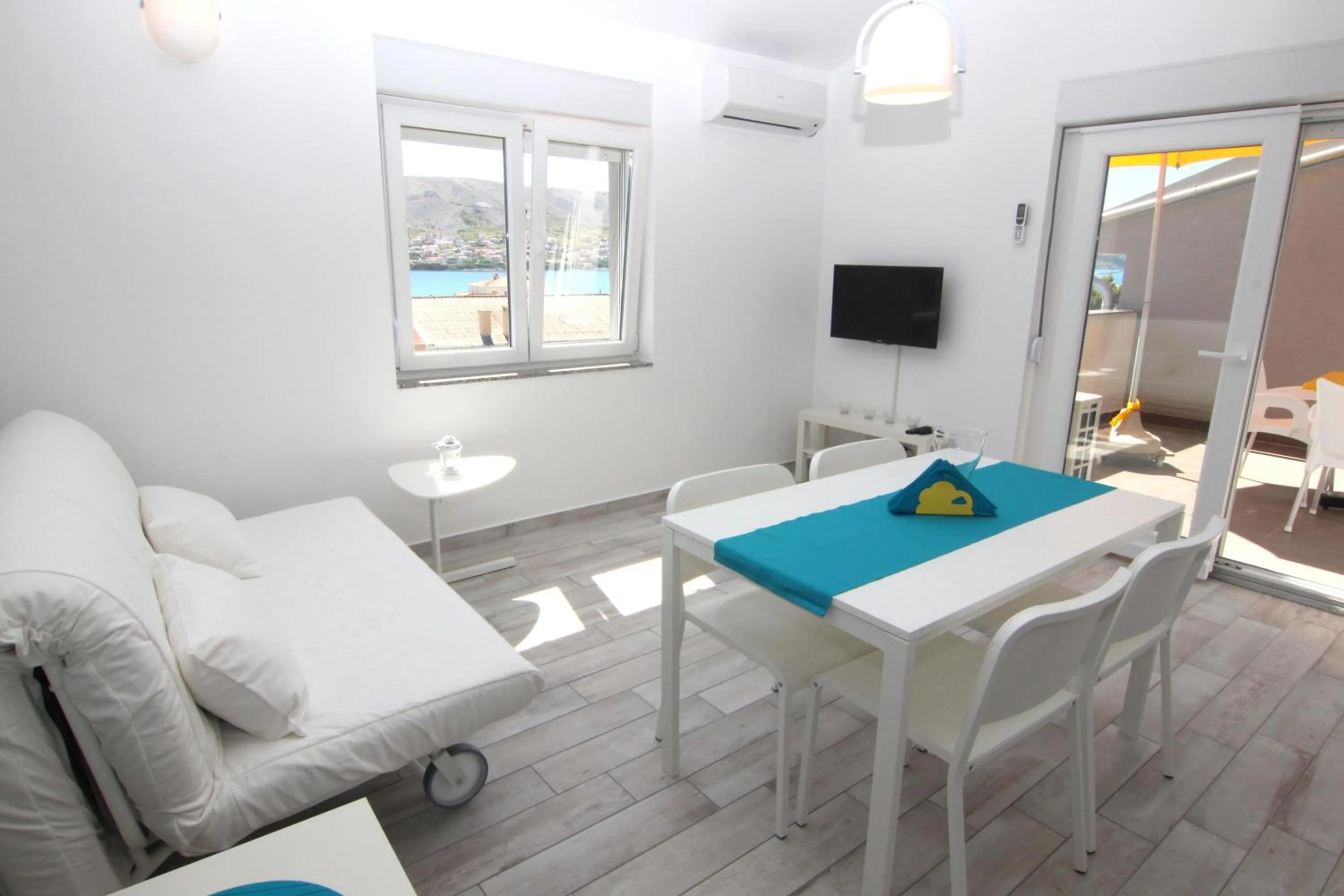 Living room in Apartment Villa Franci Pag with heating and open all year
