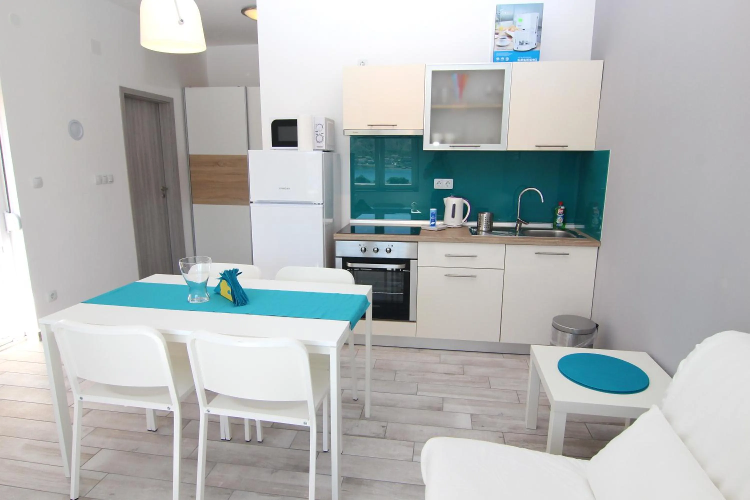 Kitchen or kitchenette in Apartment Villa Franci Pag with heating and open all year