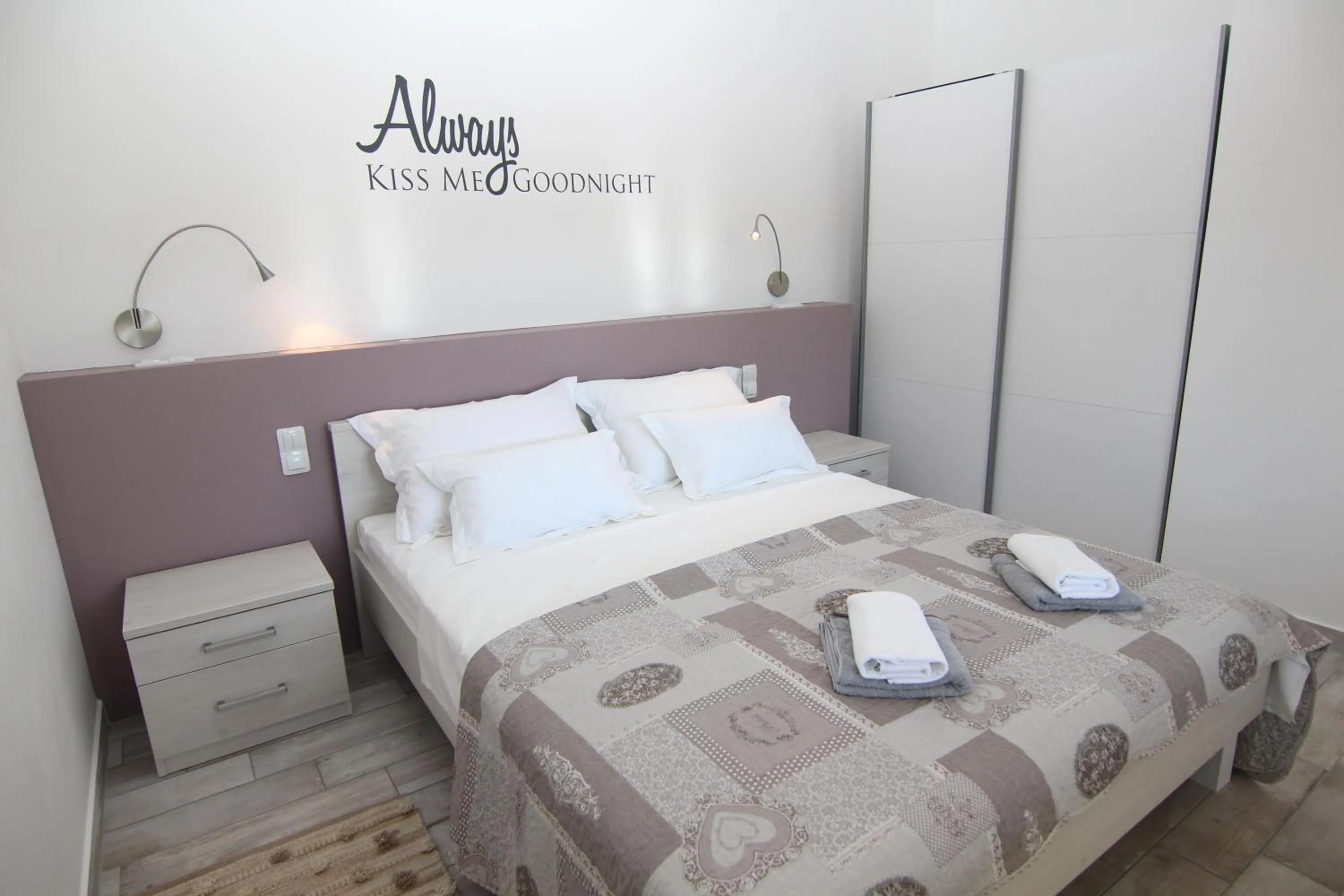 Bedroom, Bed in Apartment Villa Franci Pag with heating and open all year