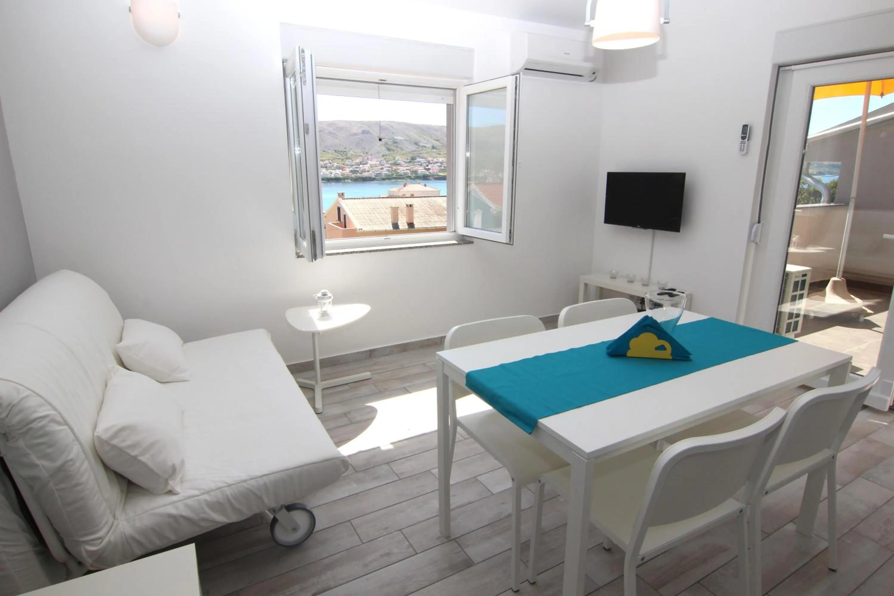 Living room in Apartment Villa Franci Pag with heating and open all year