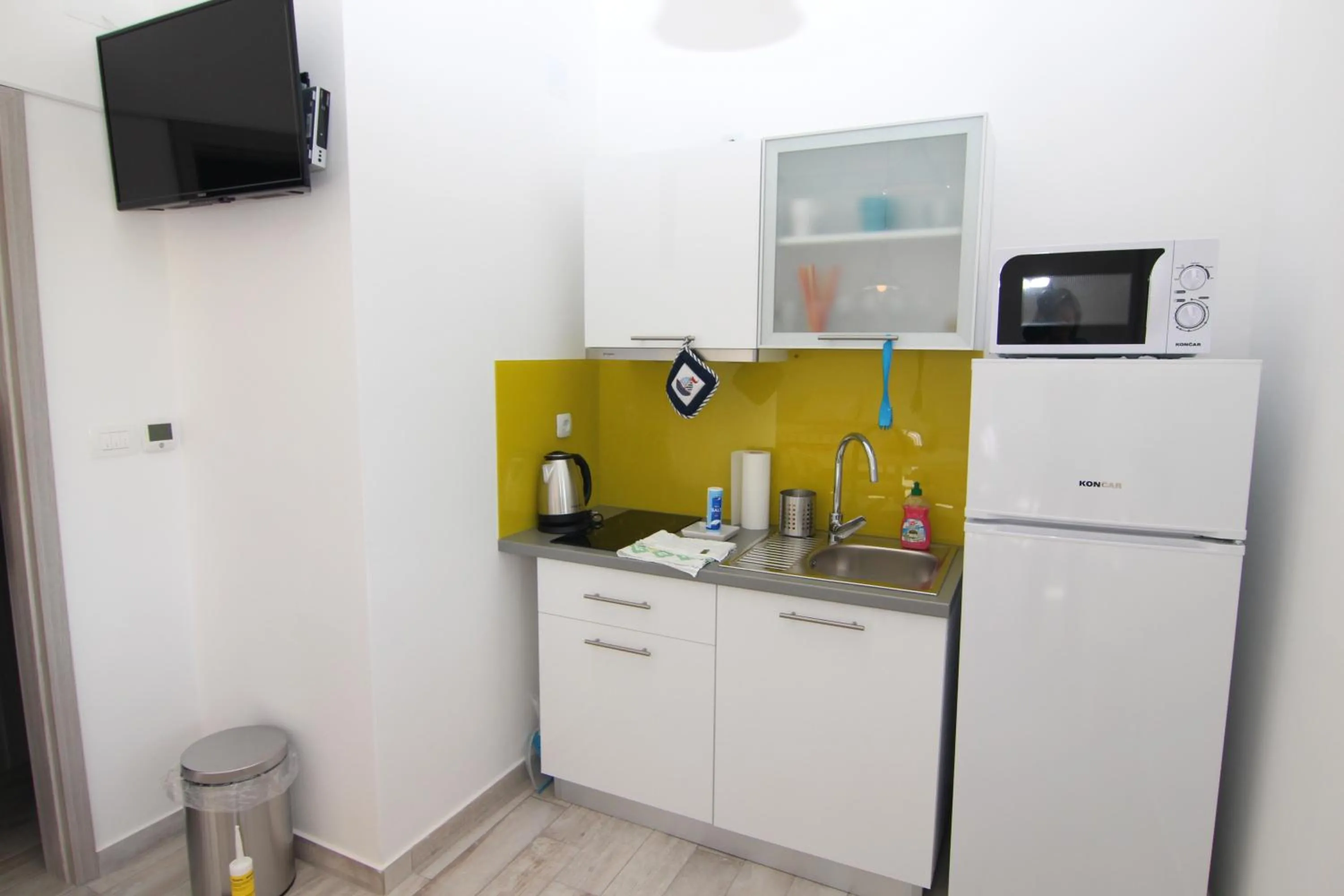 Kitchen or kitchenette in Apartment Villa Franci Pag with heating and open all year