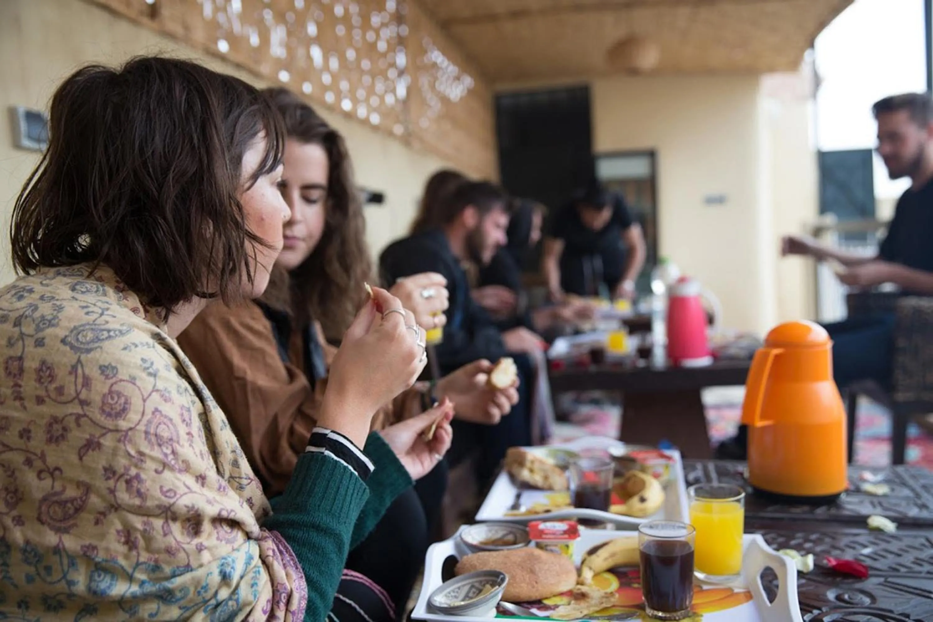 Patio in The Madrassa Hostel