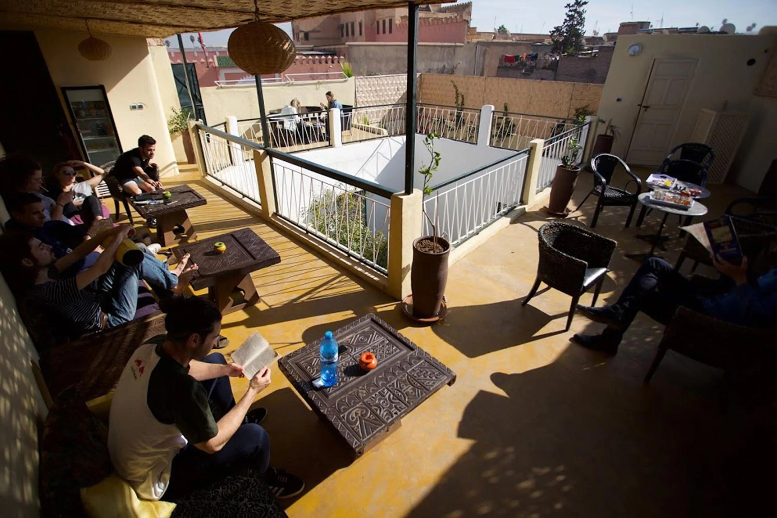 Patio in The Madrassa Hostel