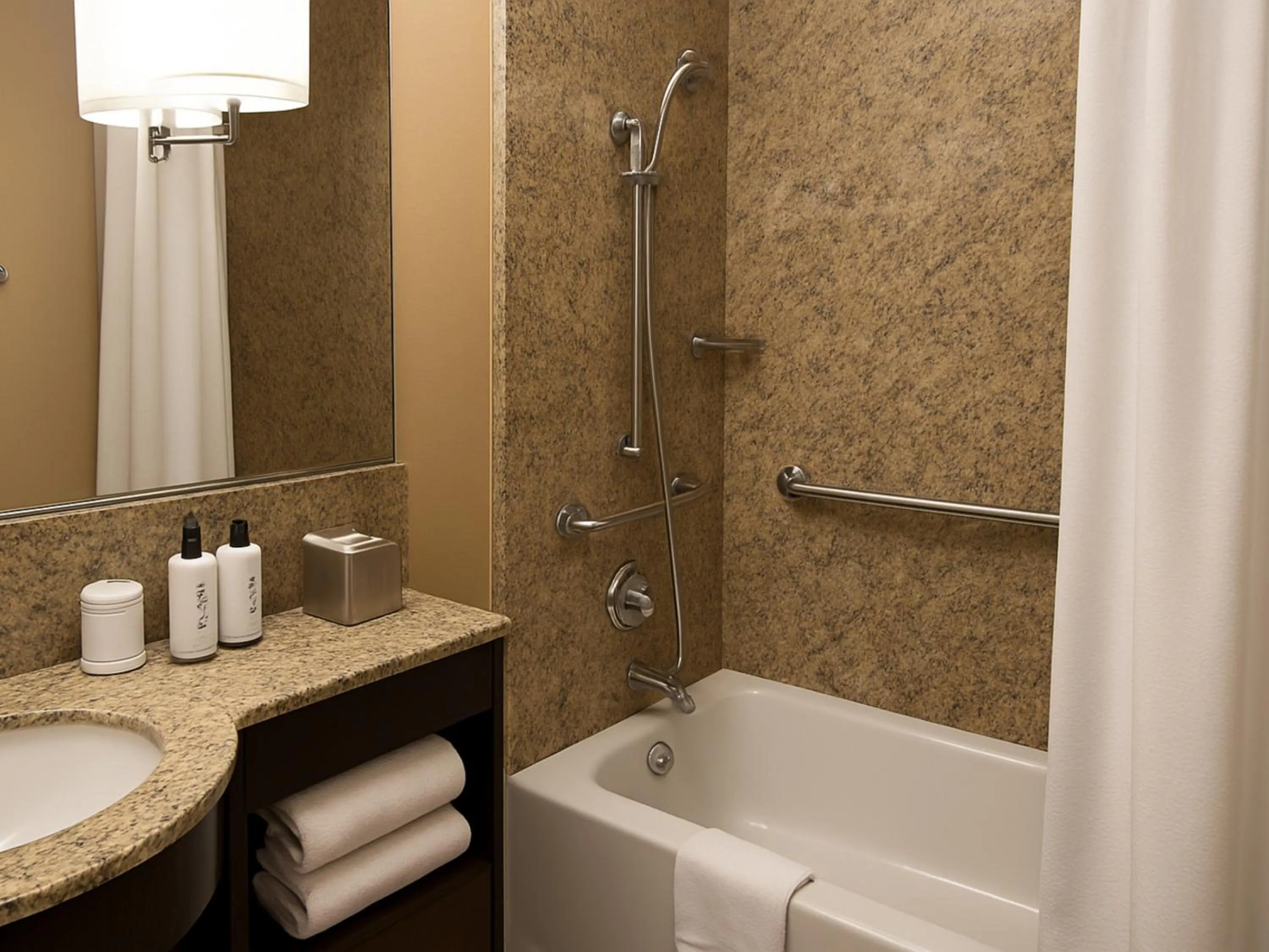 Bathroom in Crowne Plaza Chicago O'Hare Hotel & Conference Center by IHG