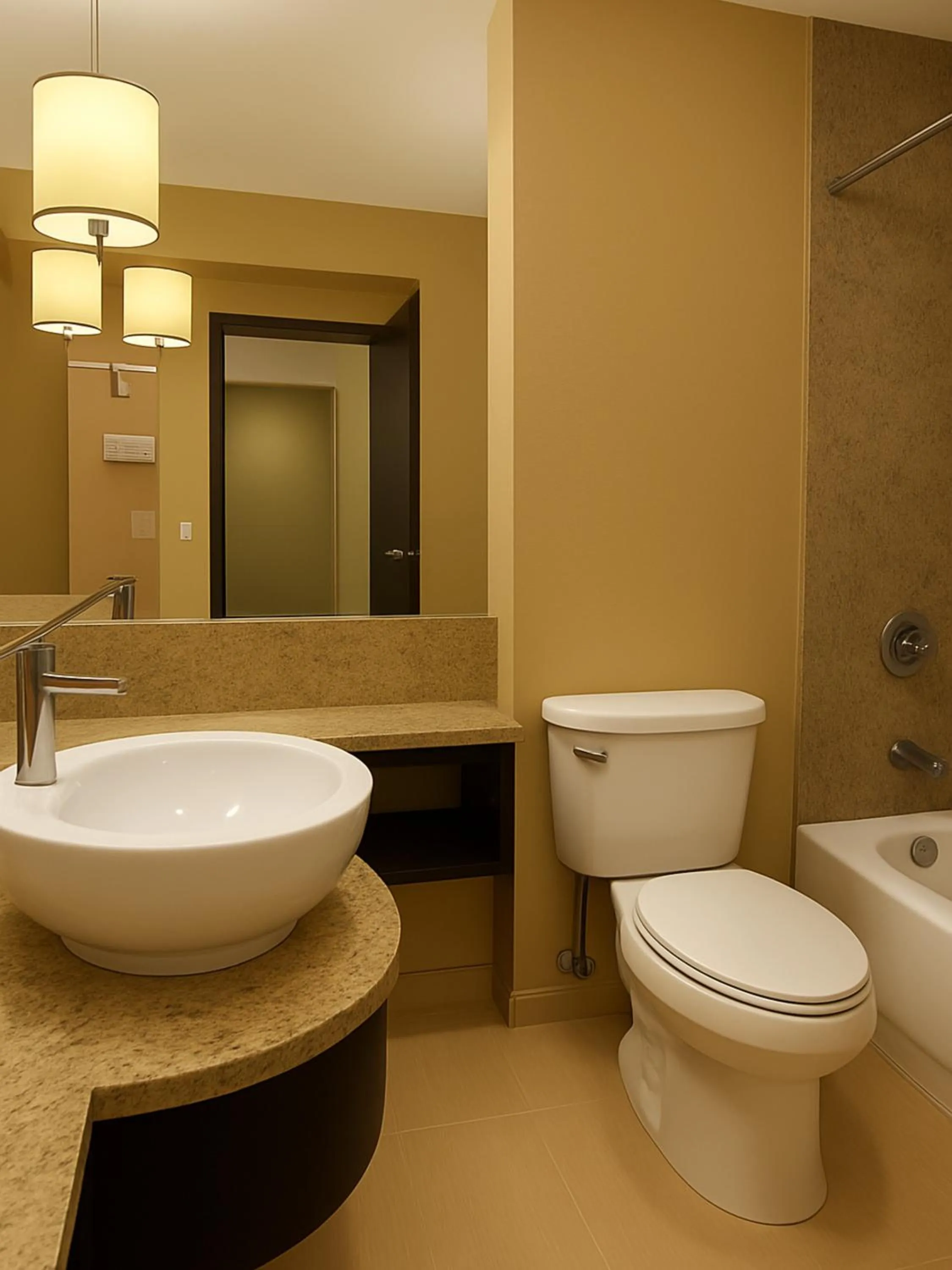 Bathroom in Crowne Plaza Chicago O'Hare Hotel & Conference Center by IHG