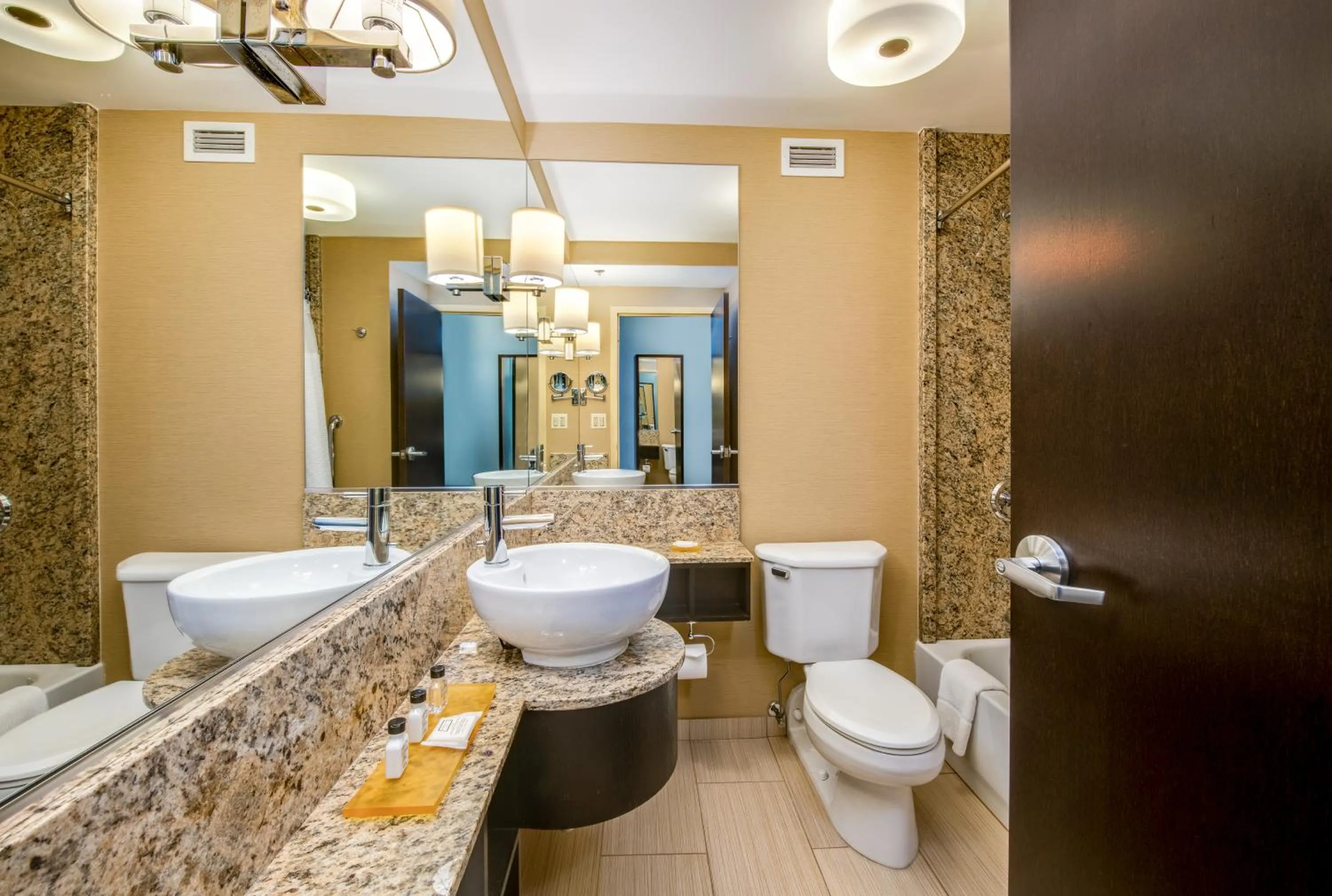Bathroom in Crowne Plaza Chicago O'Hare Hotel & Conference Center by IHG