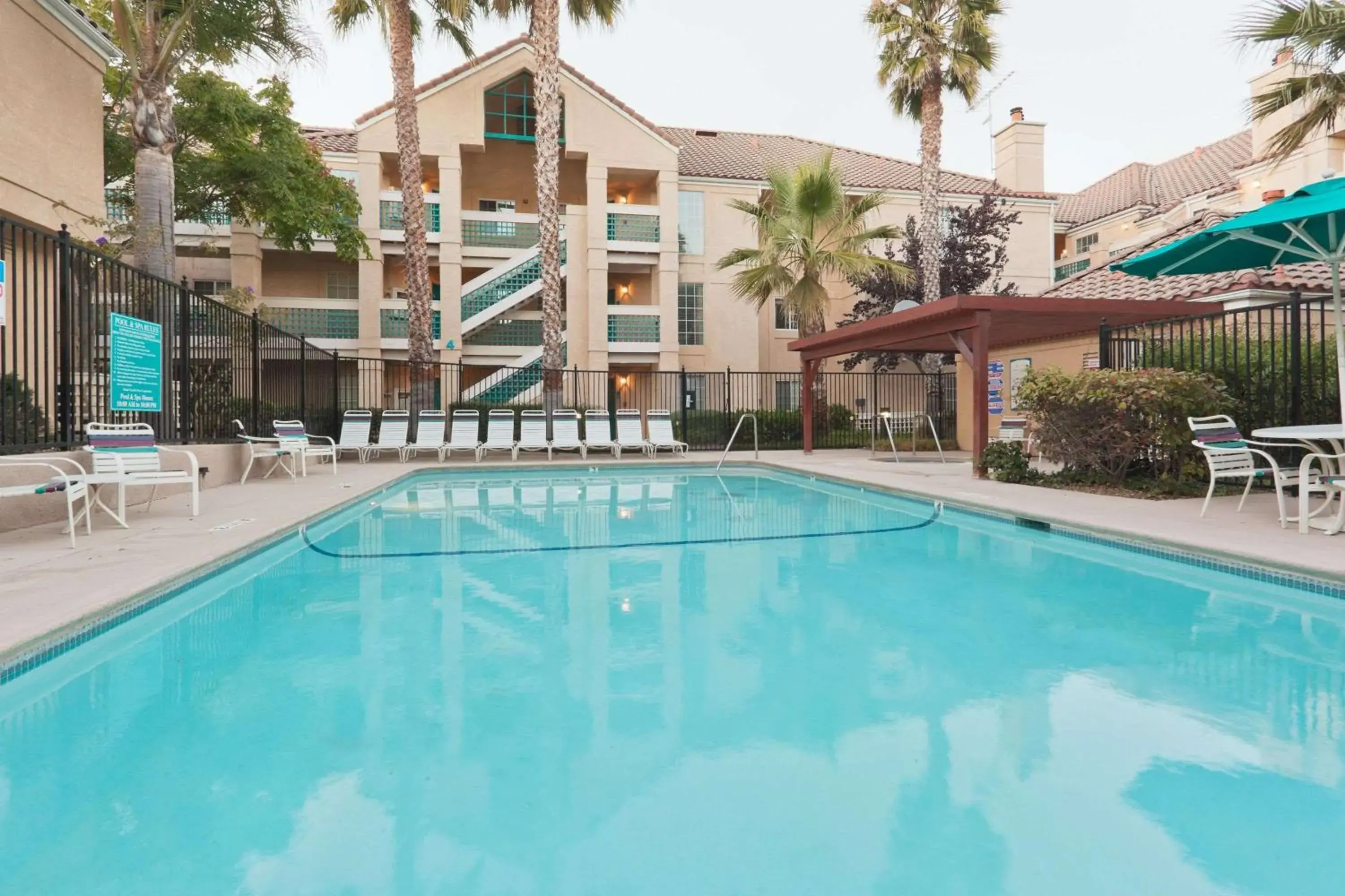 Pool view in Sonesta ES Suites San Francisco Airport San Bruno Pool view in Sonesta ES Suites San Francisco Airport San Bruno