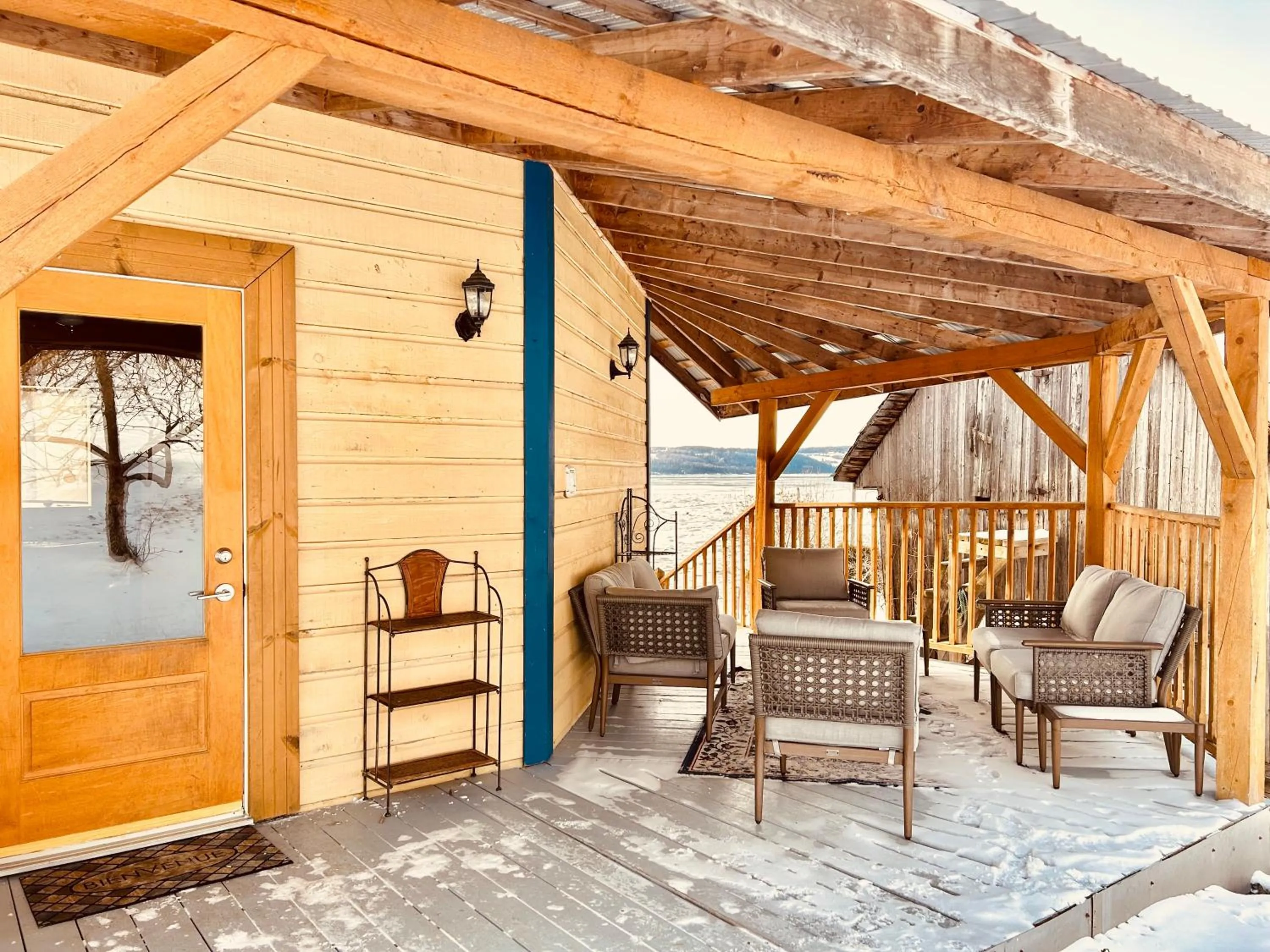 View (from property/room) in La vieille ferme, Écogîte
