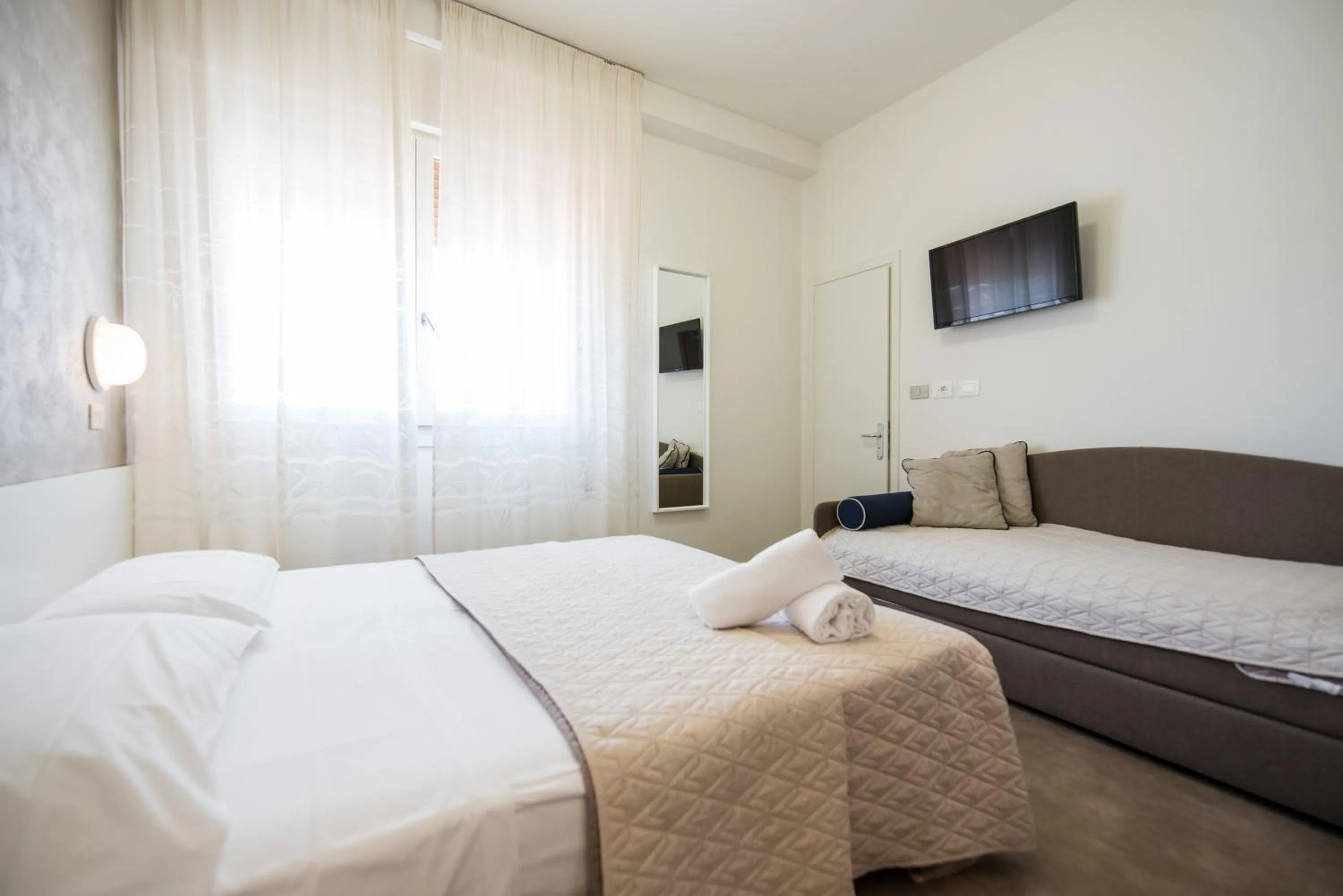 Bed in Hotel Cristina