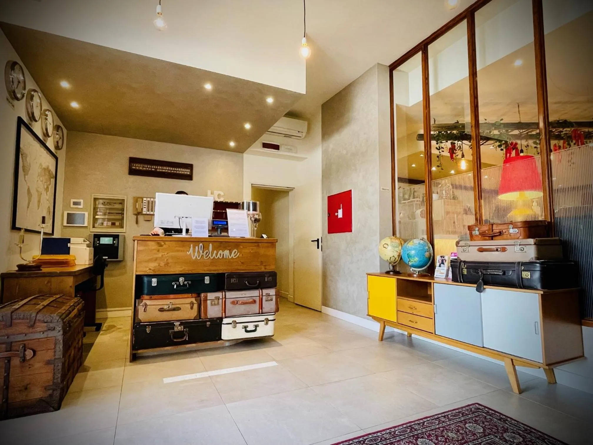 Lobby or reception in Hotel Cristina