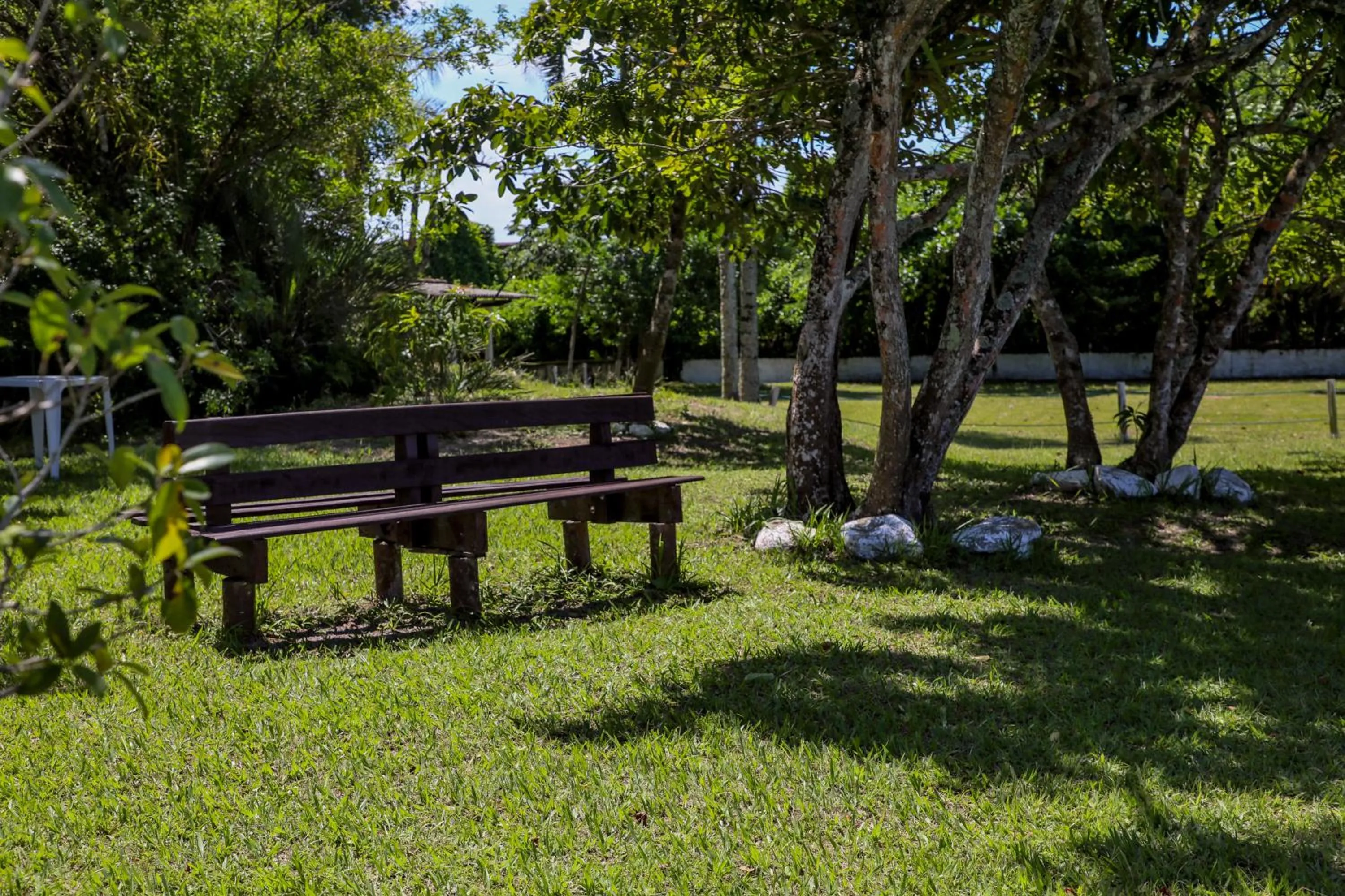 Garden view in Samburá Chalés
